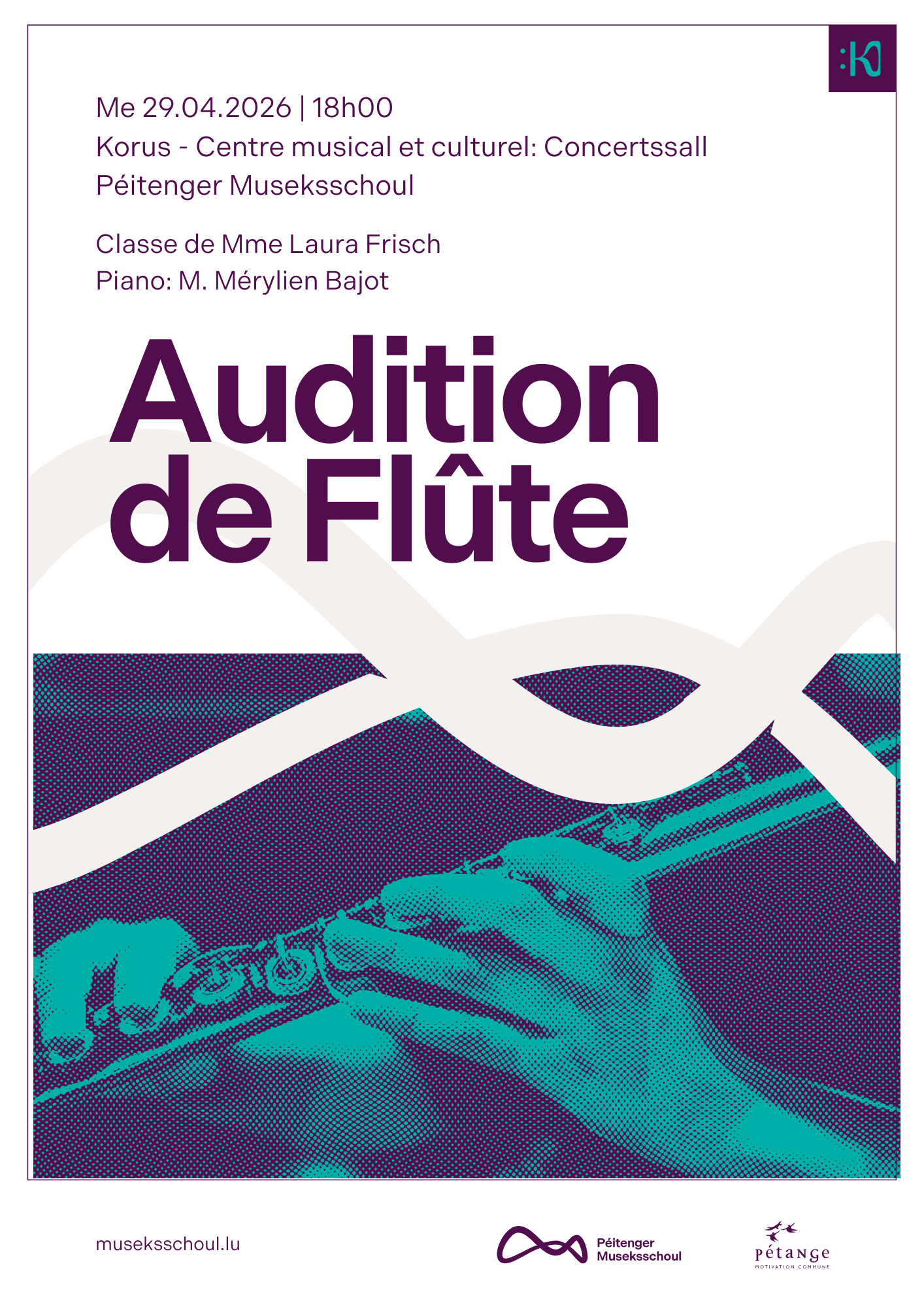 Audition Classe de Flûte