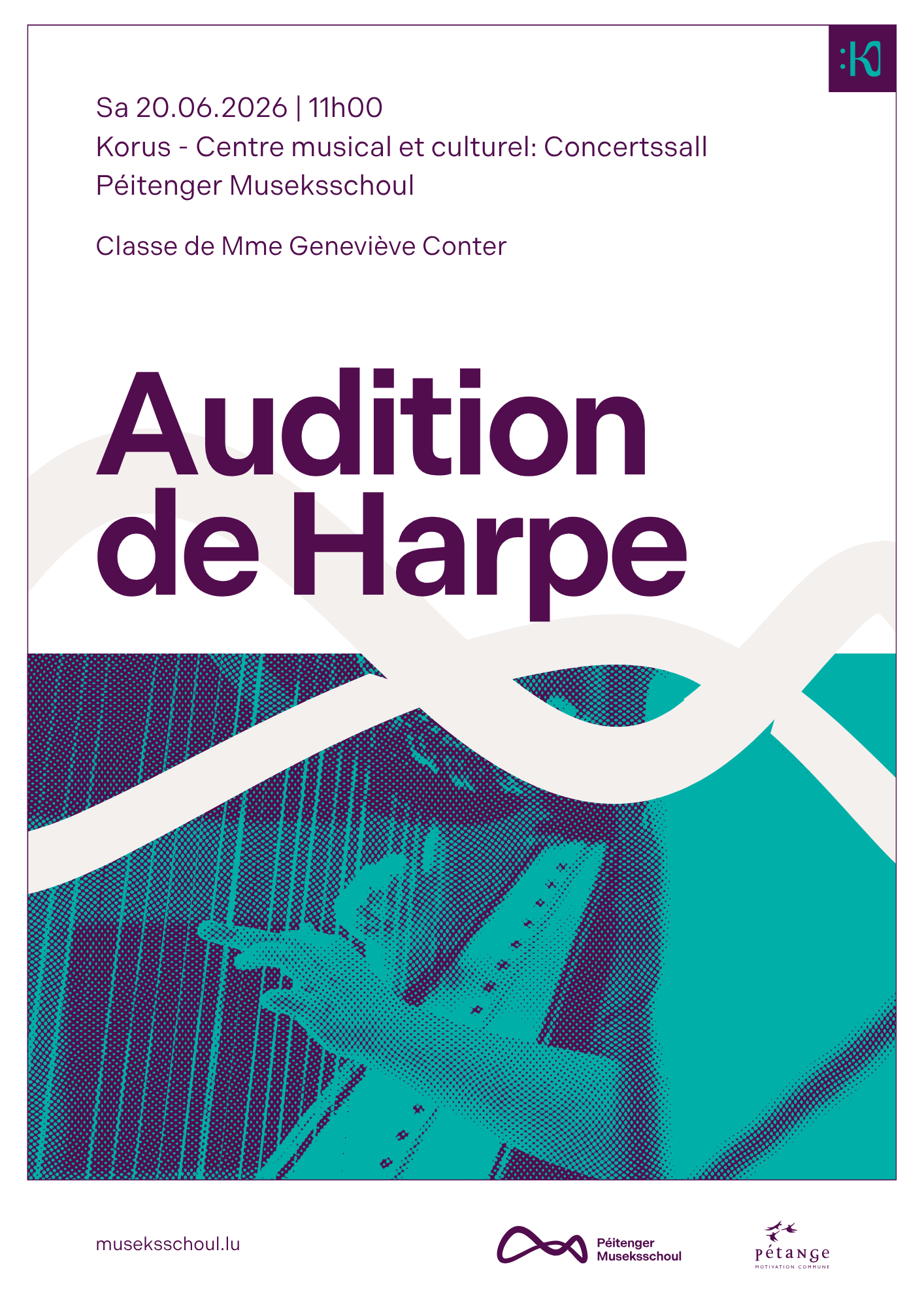 Audition Classe de Harpe