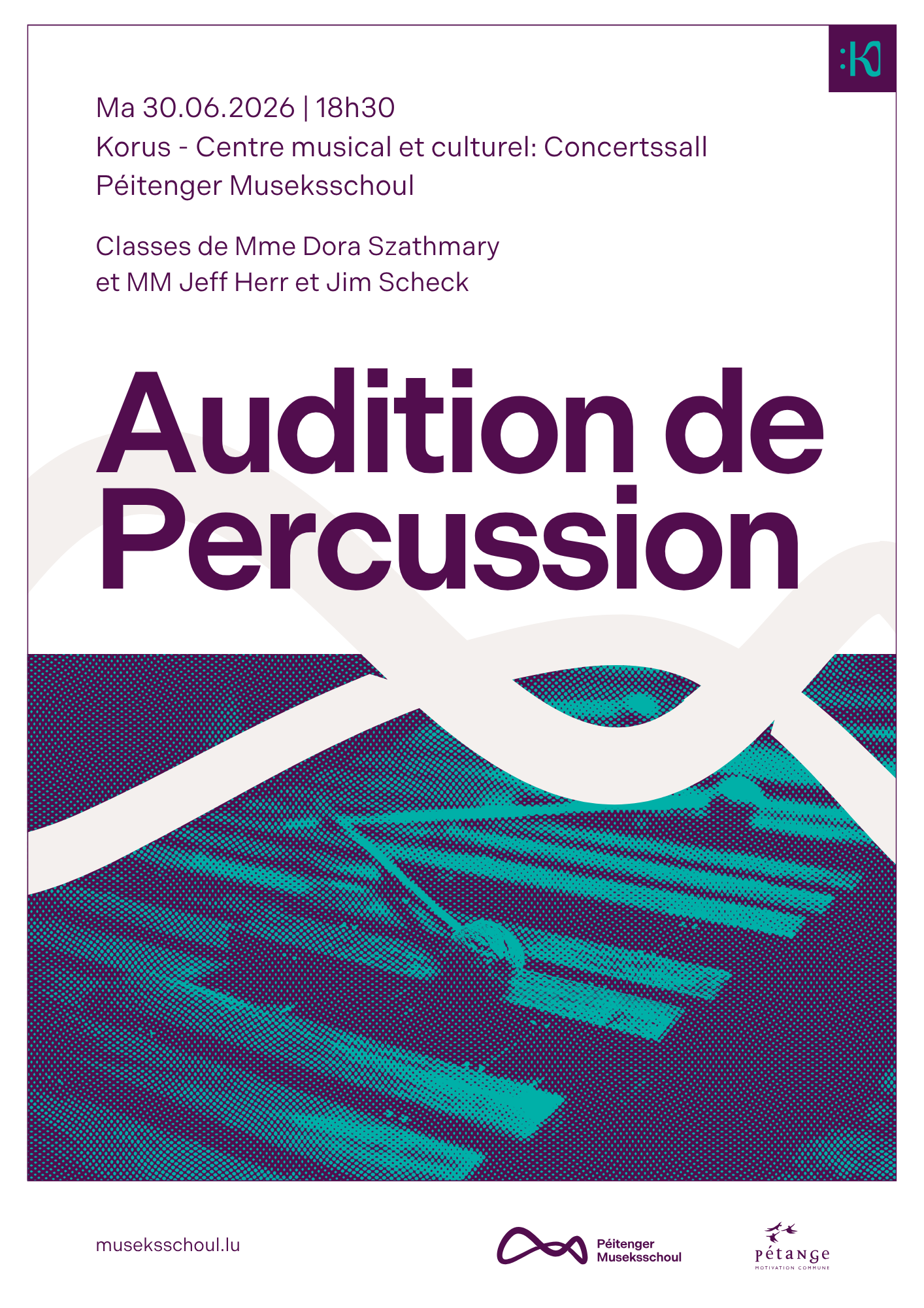 Audition Classes de Percussion