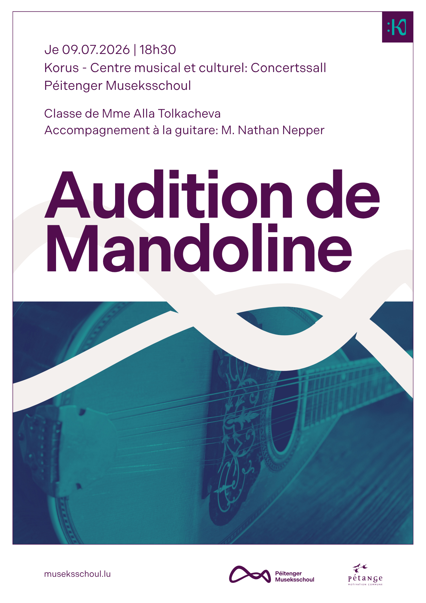 Audition Classe de Mandoline