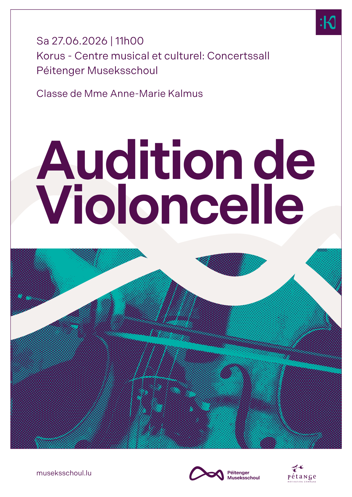 Audition Classe de Violoncelle