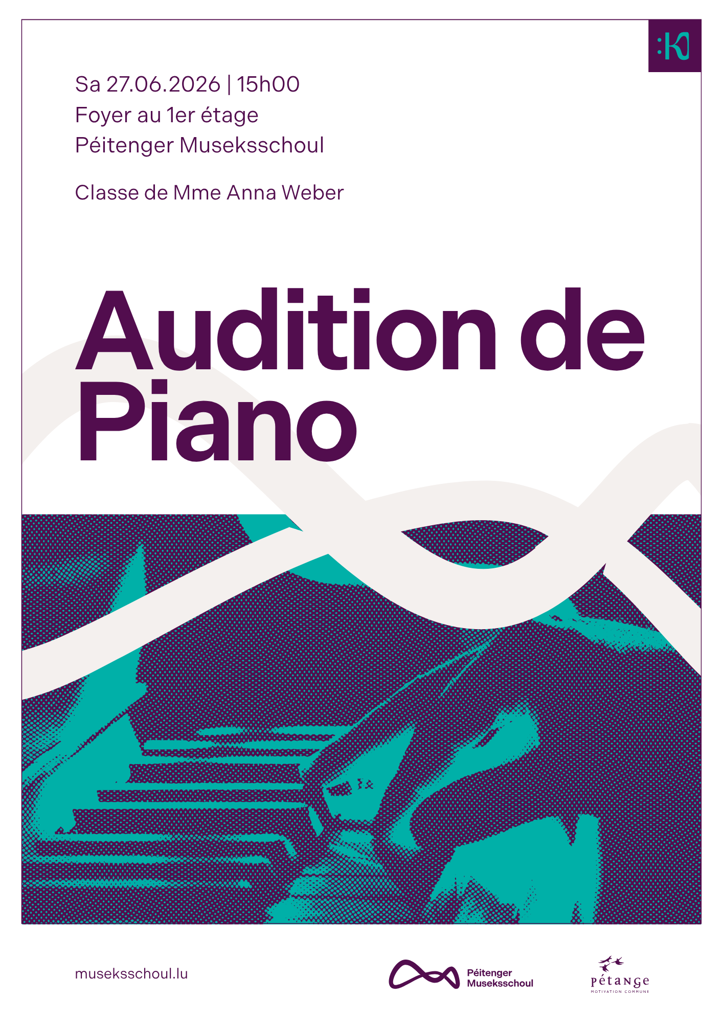 Audition Classe de Piano