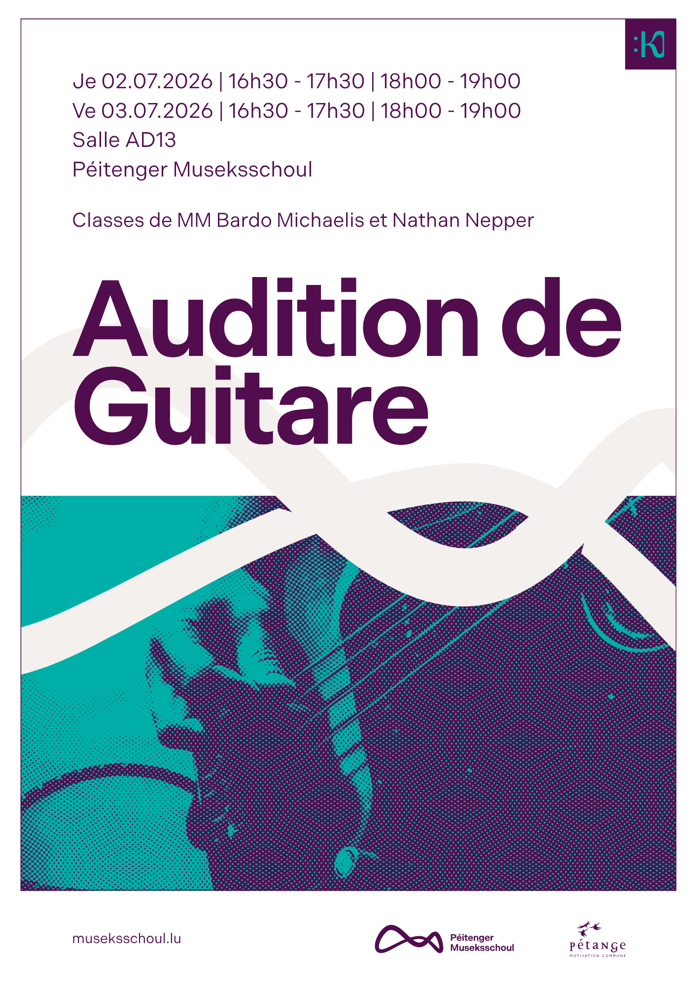 Audition Classe de Guitare