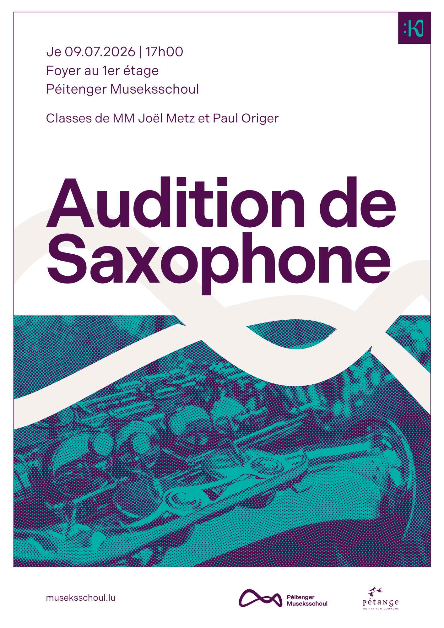 Audition Classes de Saxophone