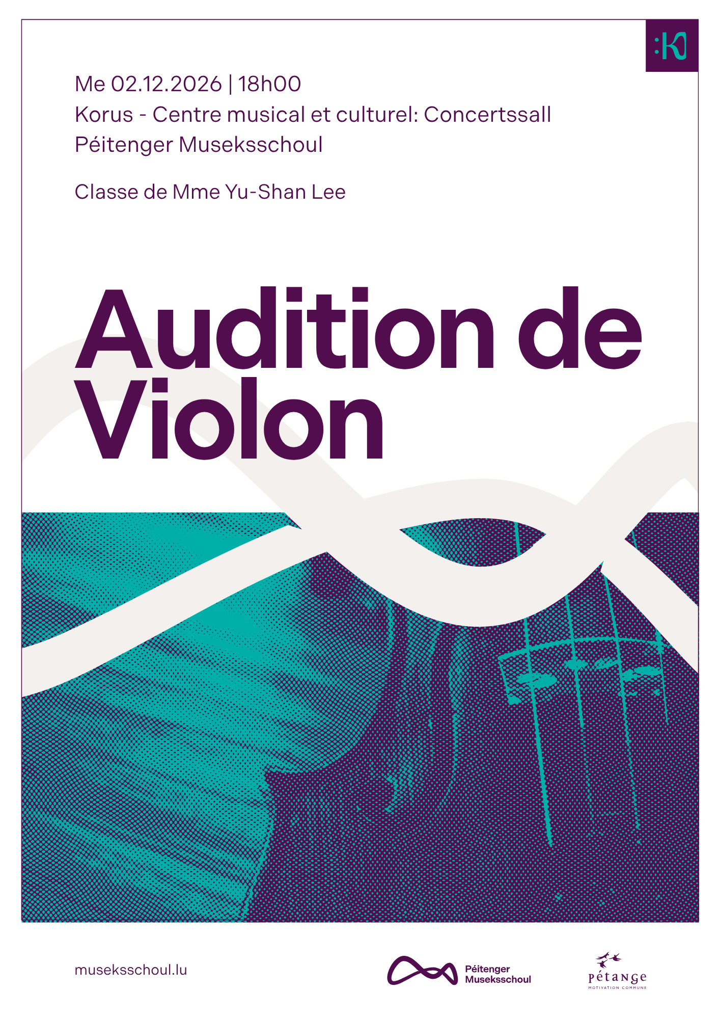 Audition classe de violon