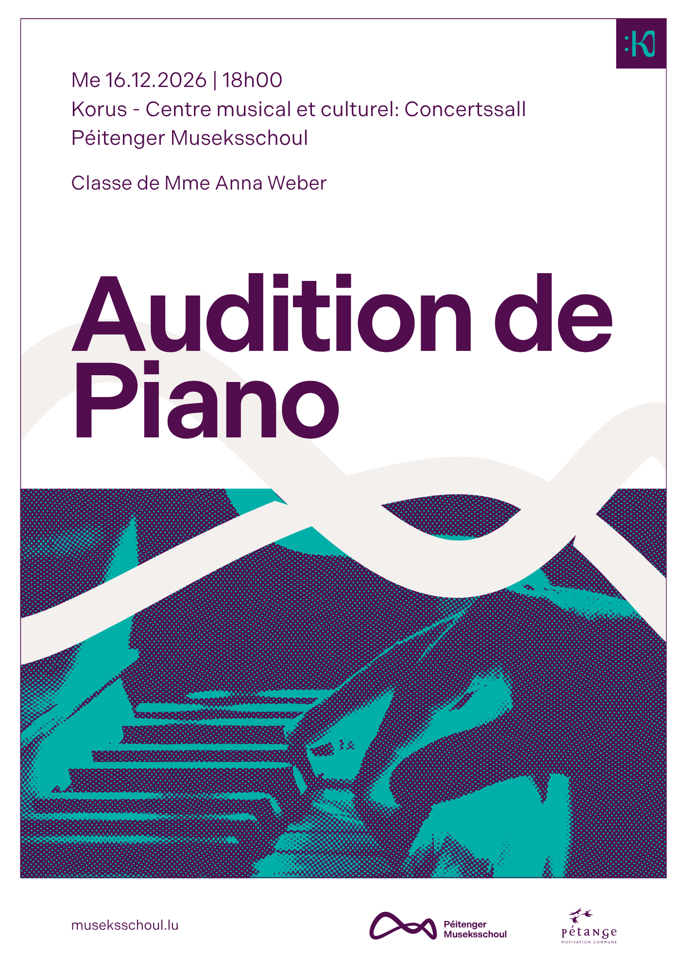 Audition classe de piano