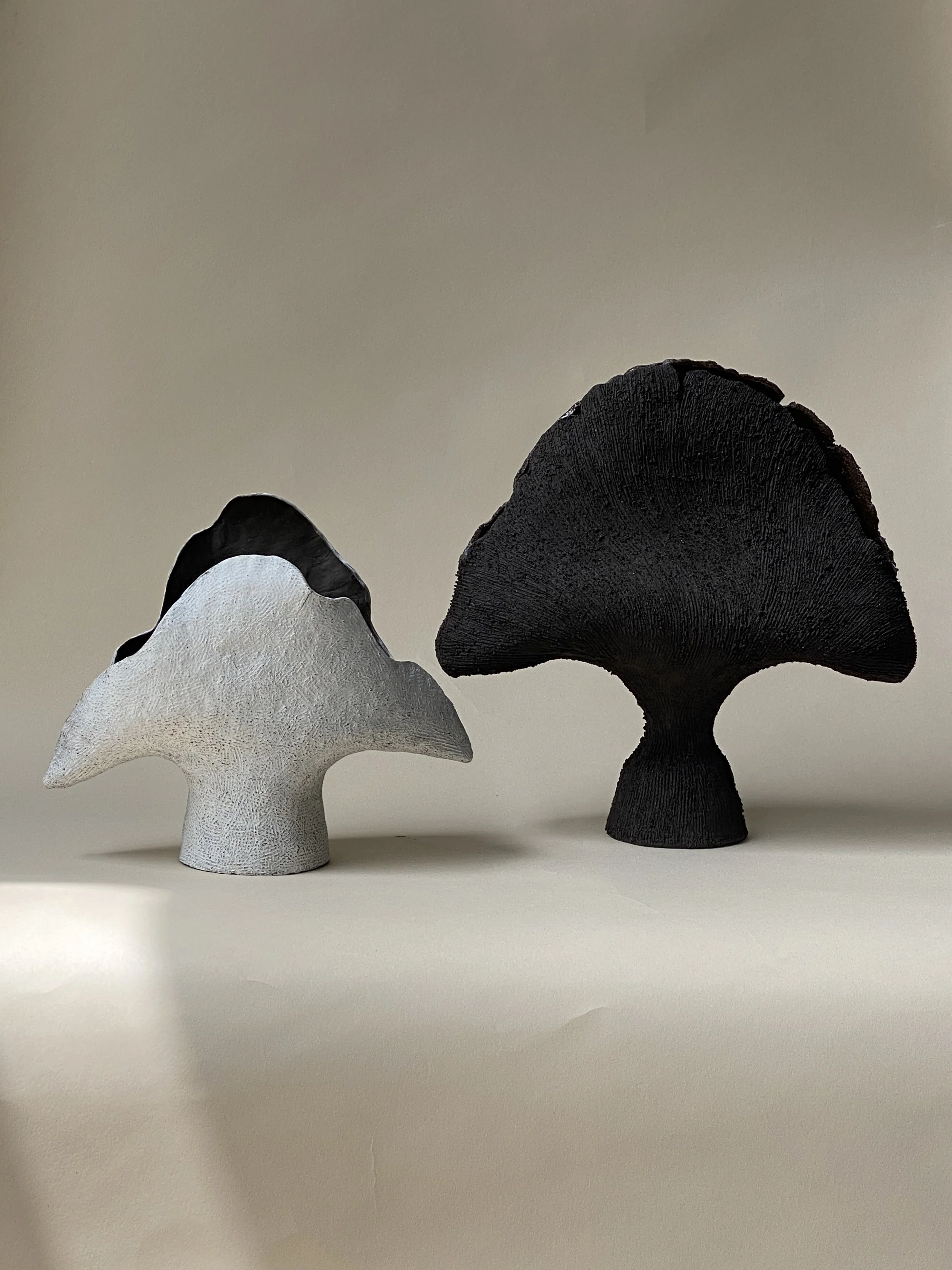 the new botanicals - leaf and gingko sculptures.JPG