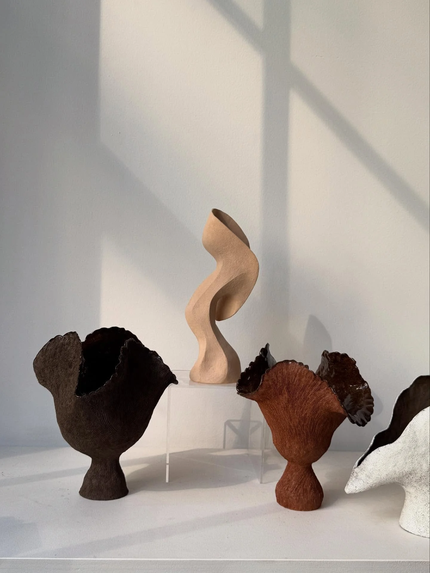 recent work..🤎🖤🤎

#inthestudio #sculpturalceramics #handbuilt #taniawhalenceramics
.
.

#handbuiltceramics 
#sculpturalvessels
#studioceramics #art #womeninceramics #interiordesign  #CREmerging #tappancollector
#ceramicsdaily #brooklynpottery  #sl