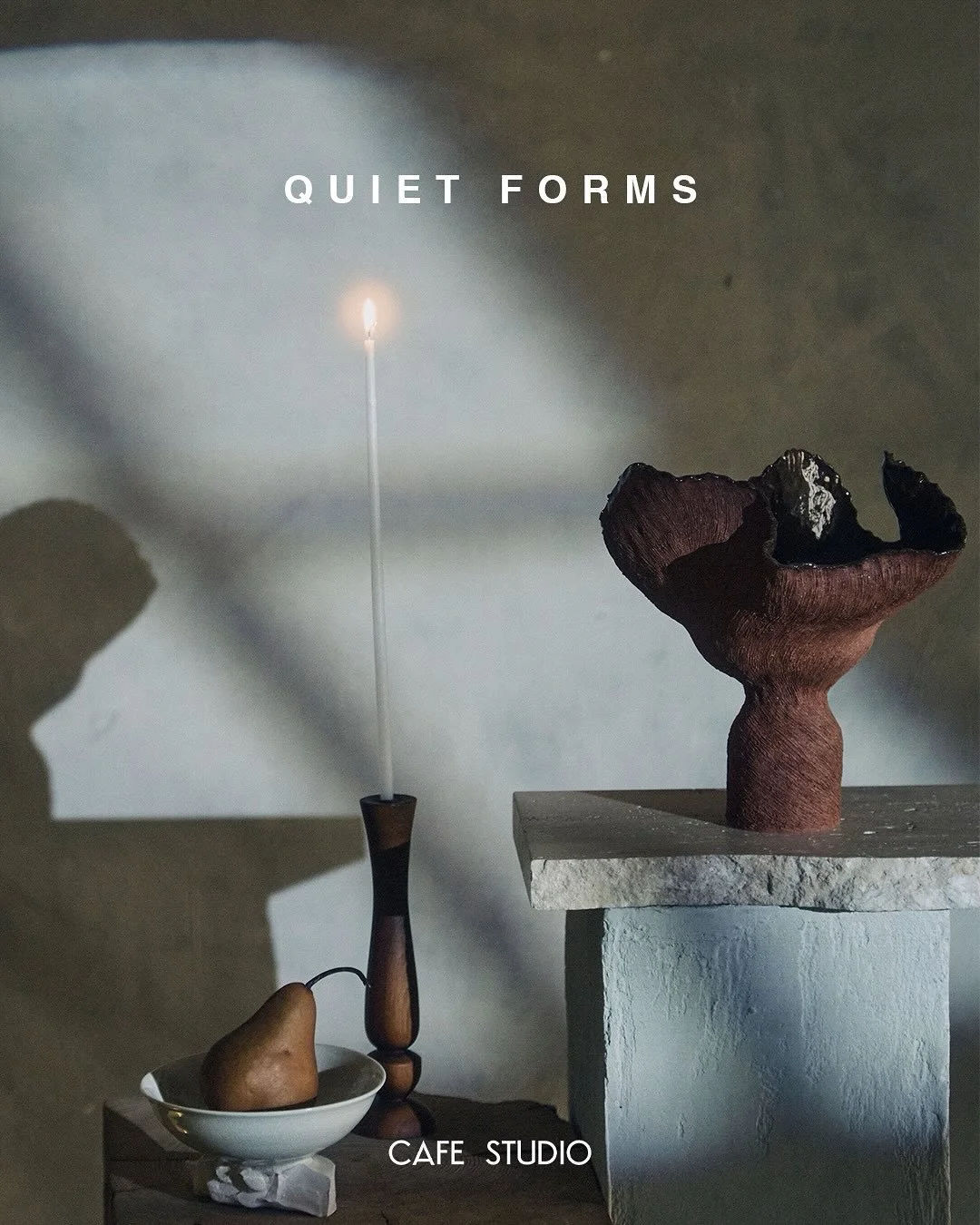 Please join us for the opening night of 
Quiet Forms on Nov 21st 6pm @cafestudionyc curated by Shu Tan.
🥀
Cafe Studio NYC&nbsp;@cafestudionyc presents&nbsp;Quiet Forms, a curated exhibition by&nbsp;Shu Tan, bringing together artists and designers wh