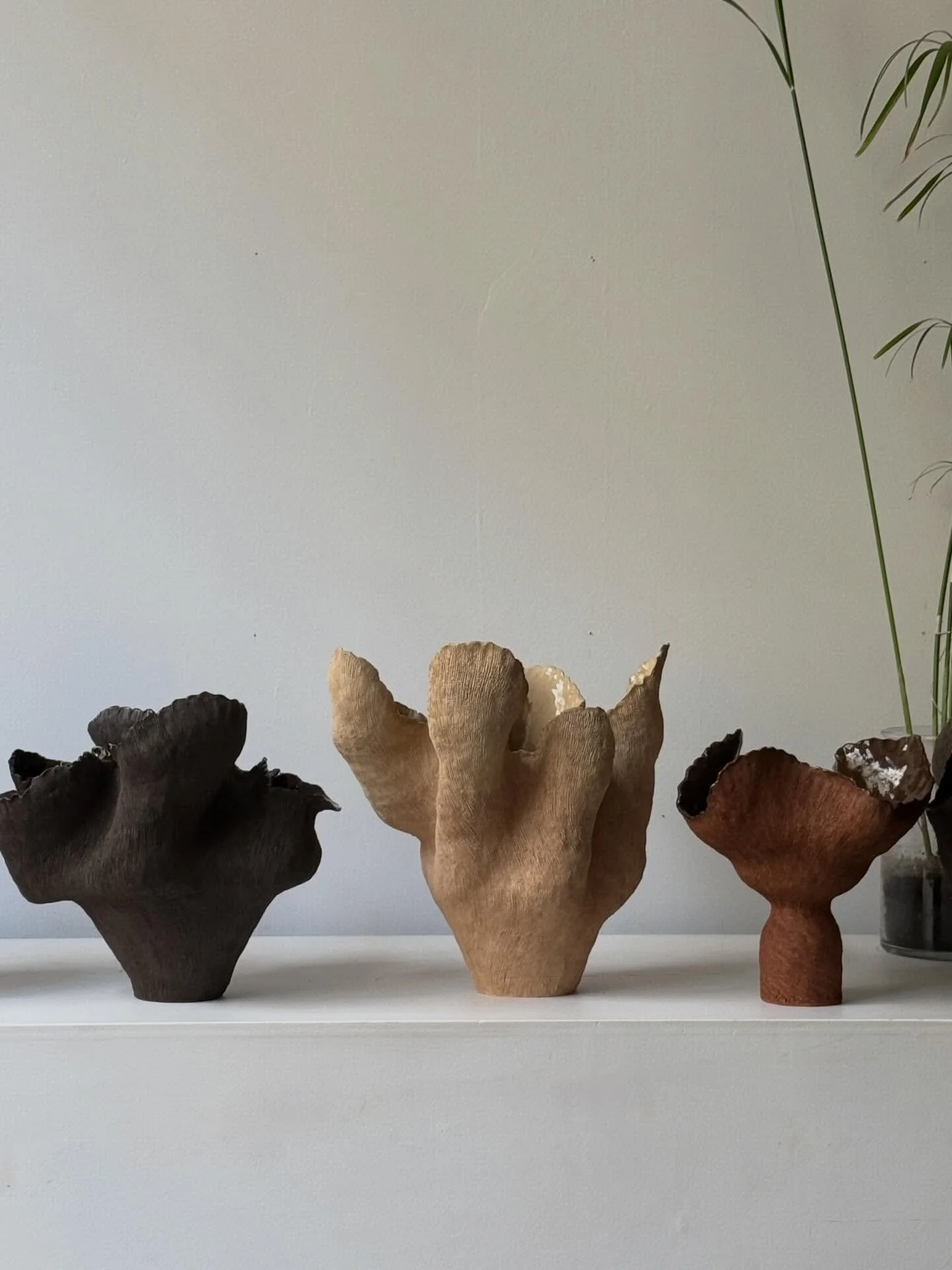 work in progress, another build for latest collection, surface ideas/play, the gingko in white at green ware #inthestudio
Happy hols 🤎✨🤎