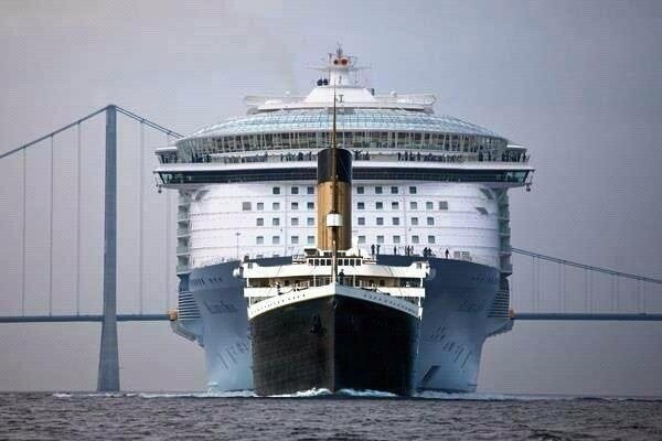 Titanic vs. Modern Ship