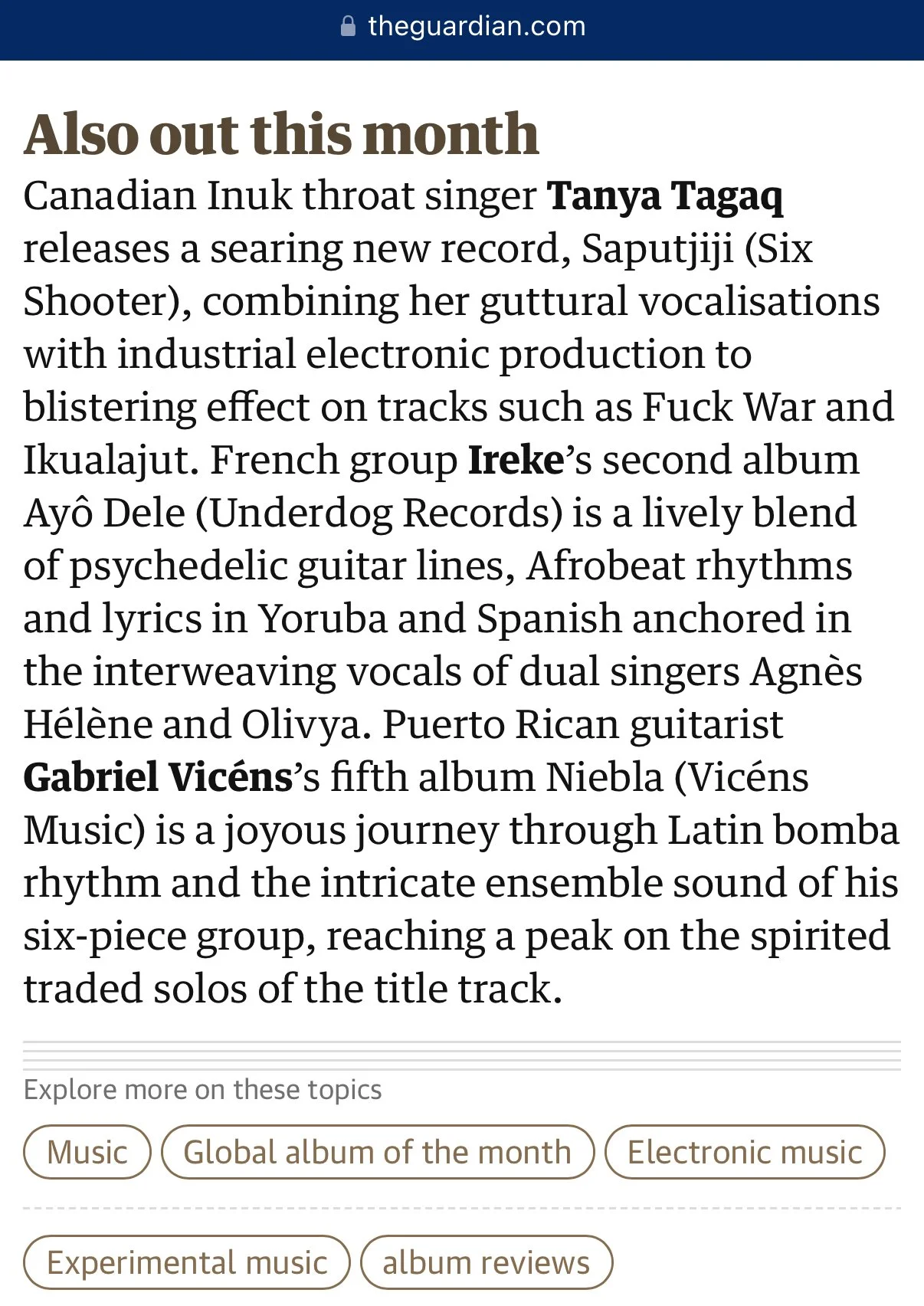 The Guardian (UK) March 2026