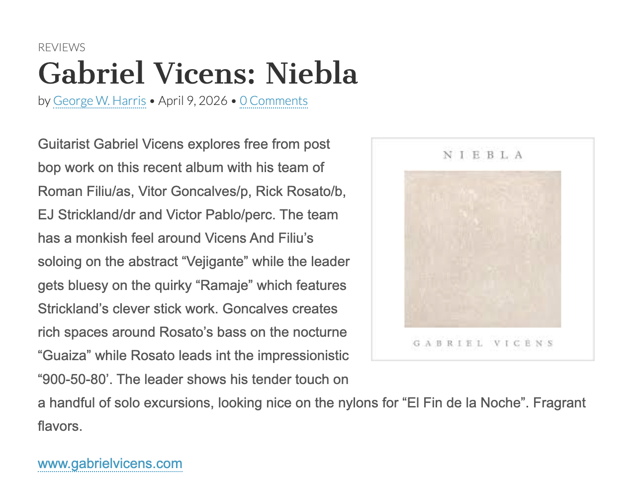 Jazz Weekly (USA) April 2026