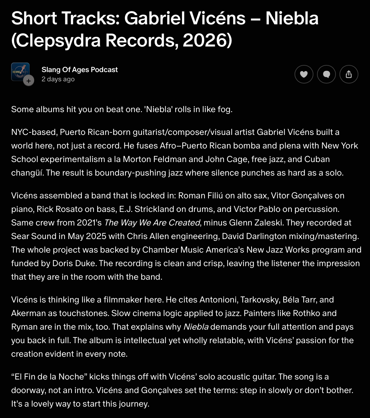 Slang Of Ages (USA) April 2026