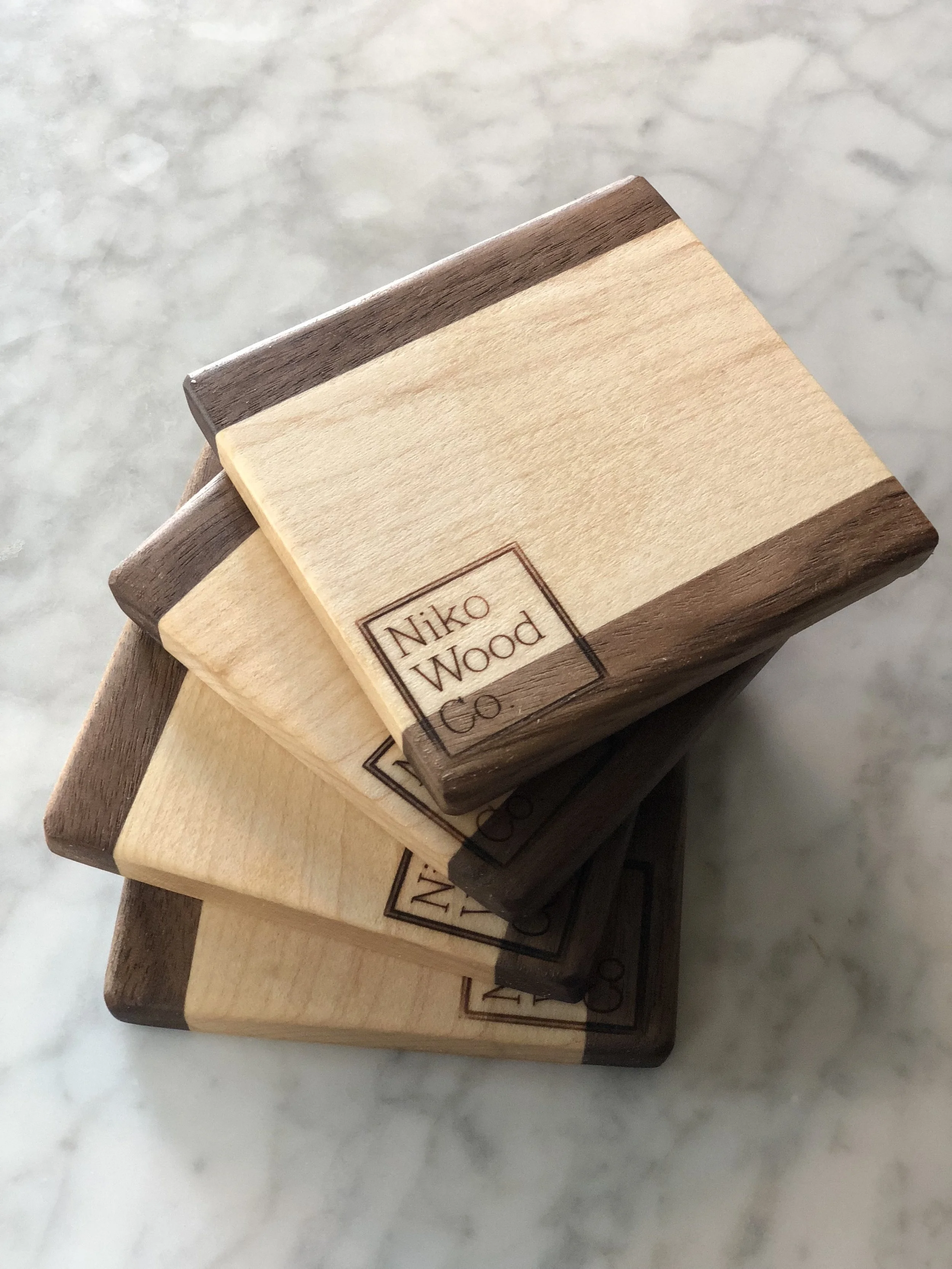 Maple | Walnut Coasters