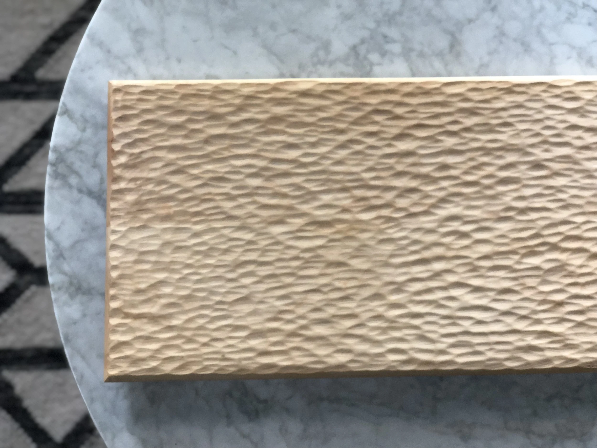 Large Carved Maple Charcuterie