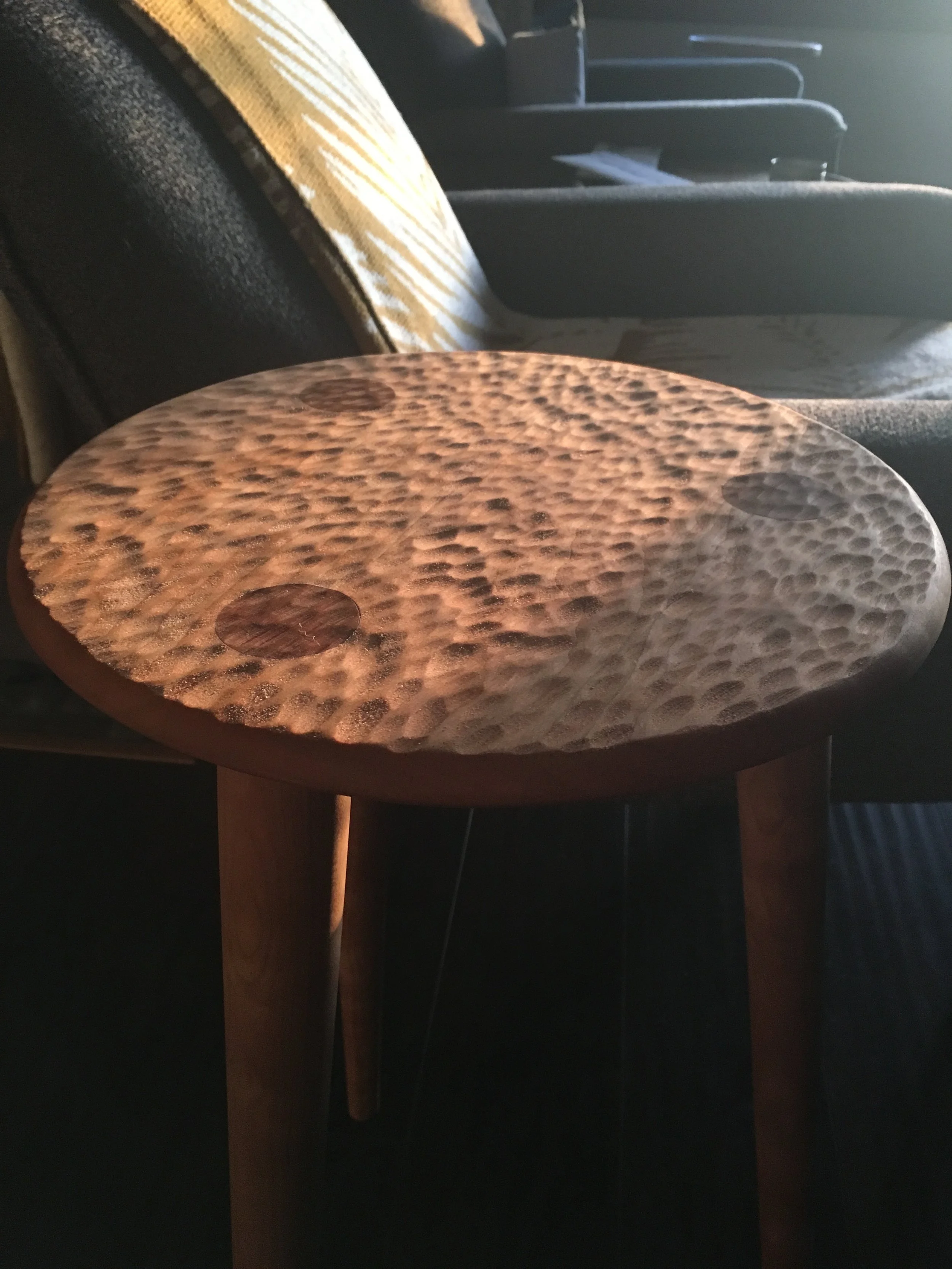 Dimpled Cherry Side-Table