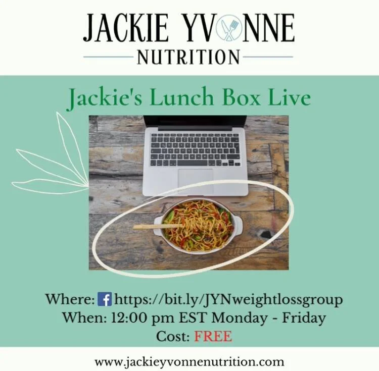Have you joined my Facebook Group for "Jackie's Lunch Box Live" lunch &amp; nutrition talk?