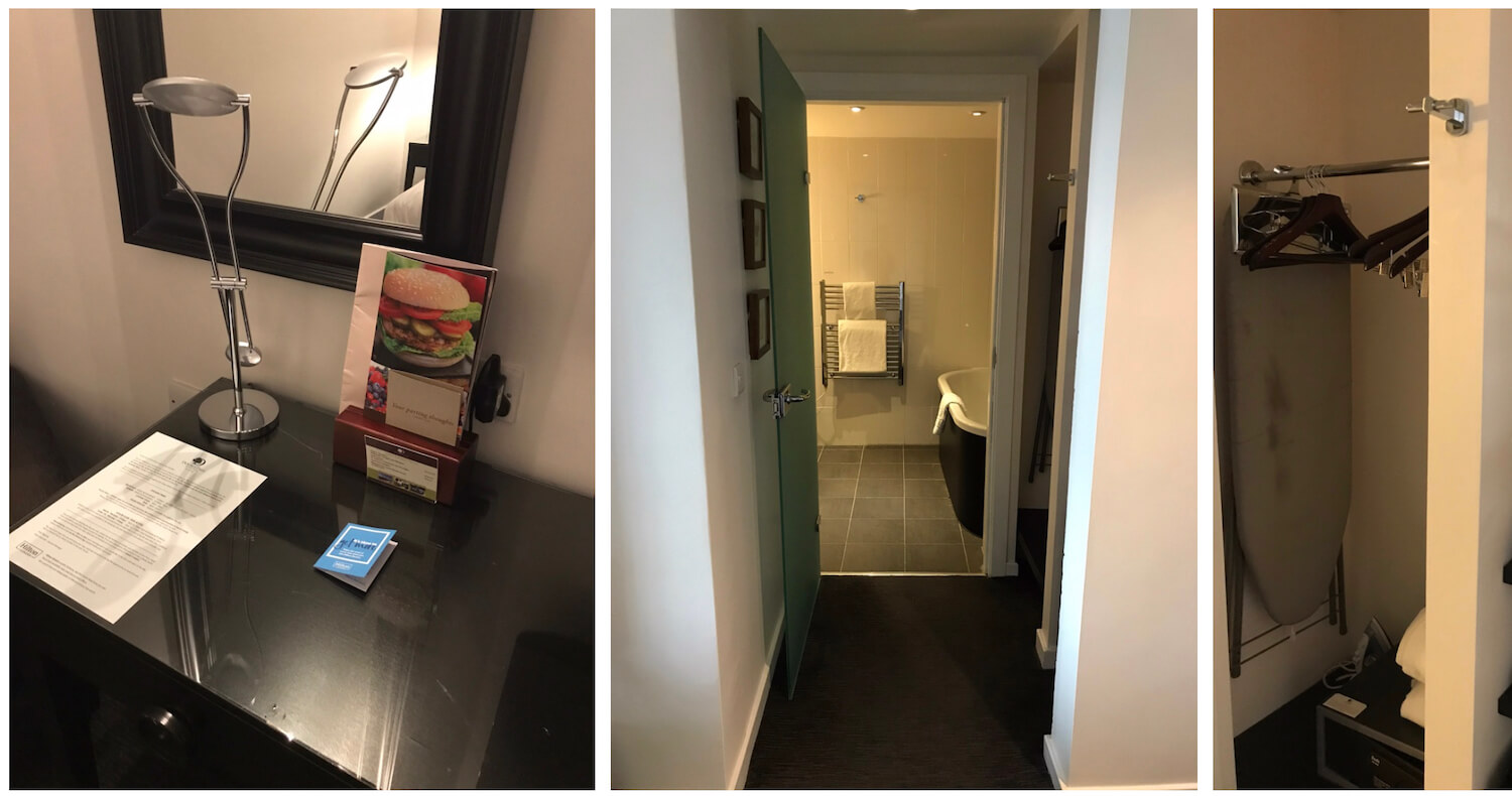 DoubleTree Dundee Storage - Desk, Corridor To Bathroom anD WArdrobe