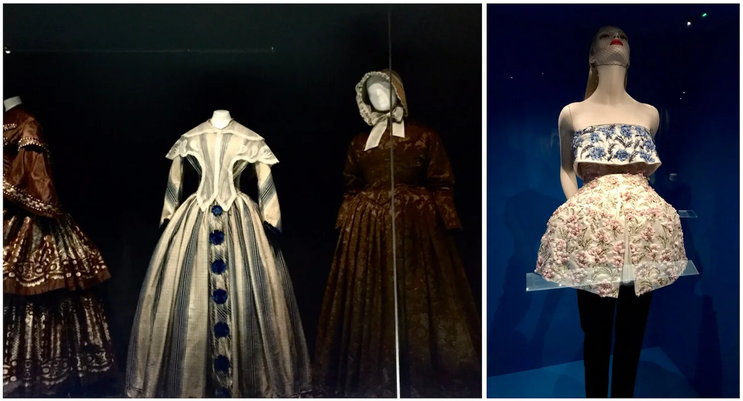 Bath, Somerset - The Fashion Museum - Historic to Contemporary Dress - (right) Raf Simons For Christian Dior