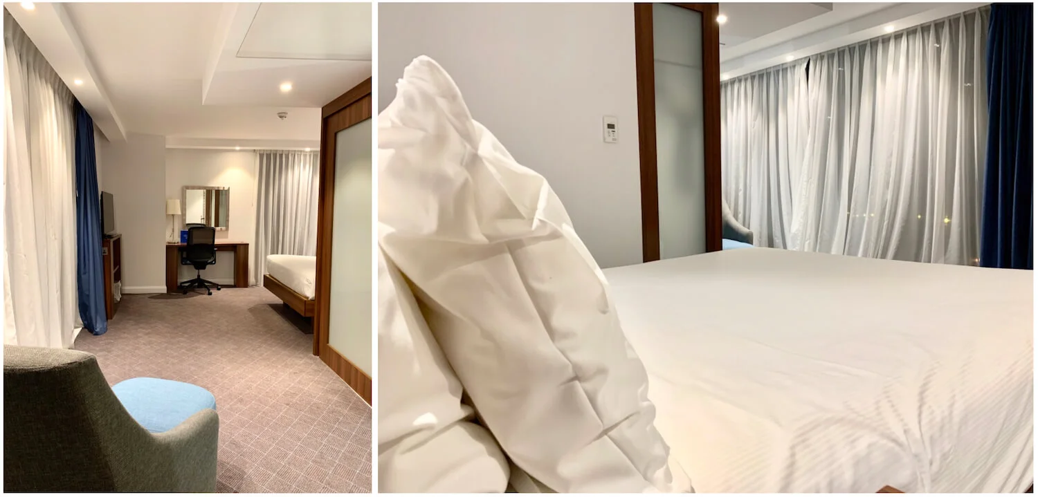 Queen Room Chair, Space and Bed - Hampton By Hilton Hotel, Dundee