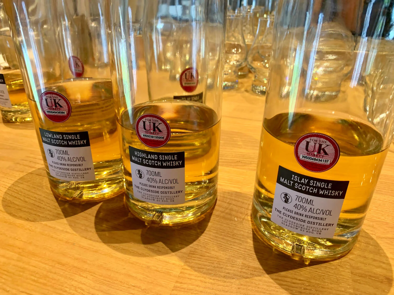 The Clydeside Distillery - Tasting Whiskies - Highland, Lowland and Islay