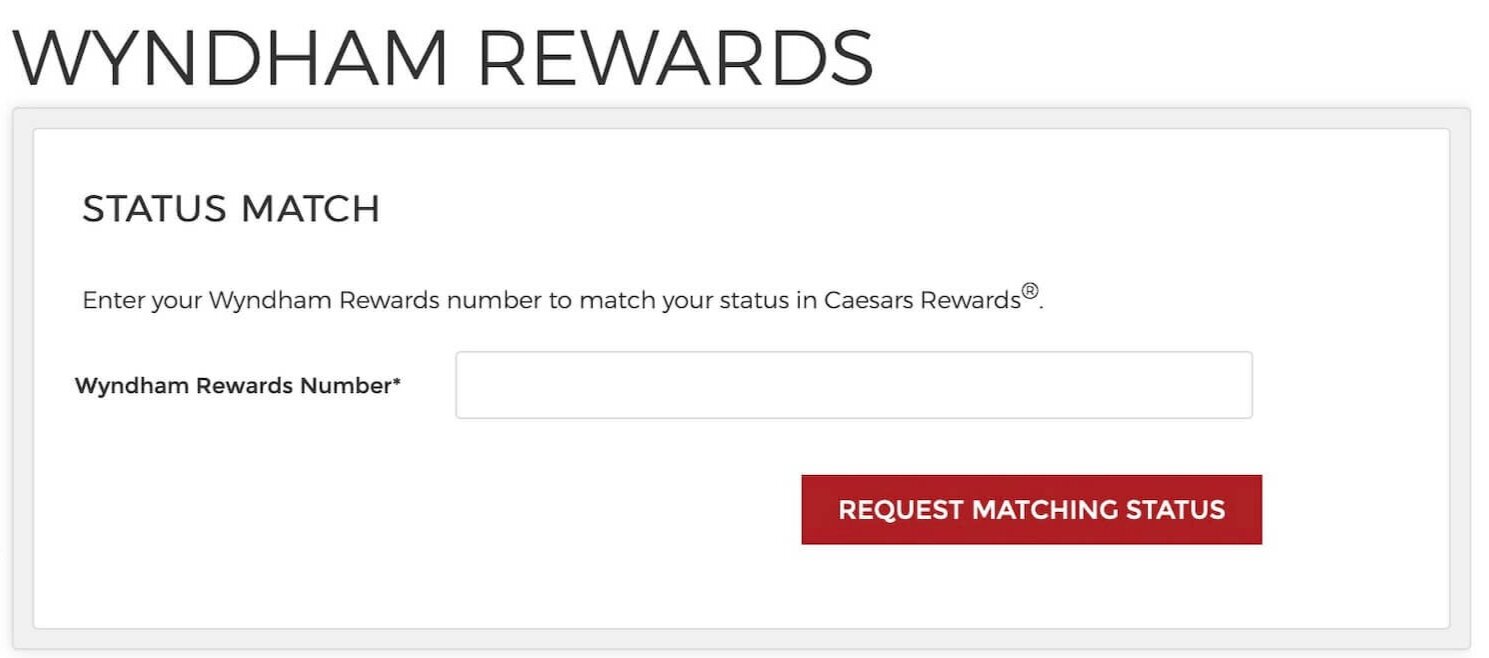 Caesars Wyndham Rewards