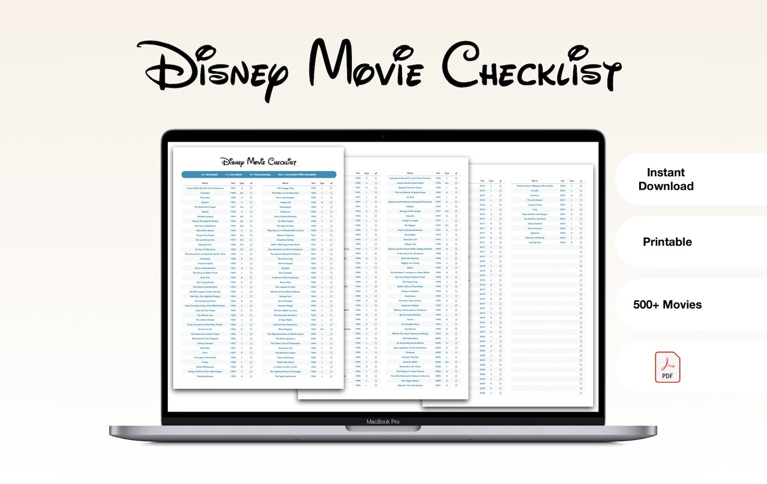 Disney Live Action Movies Ranked: A Free Disney Movie Checklist to Print