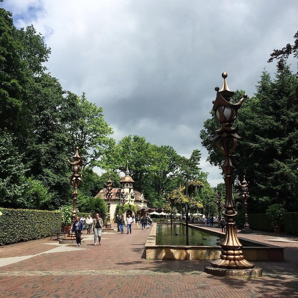 Walking Through Efteling Theme Park