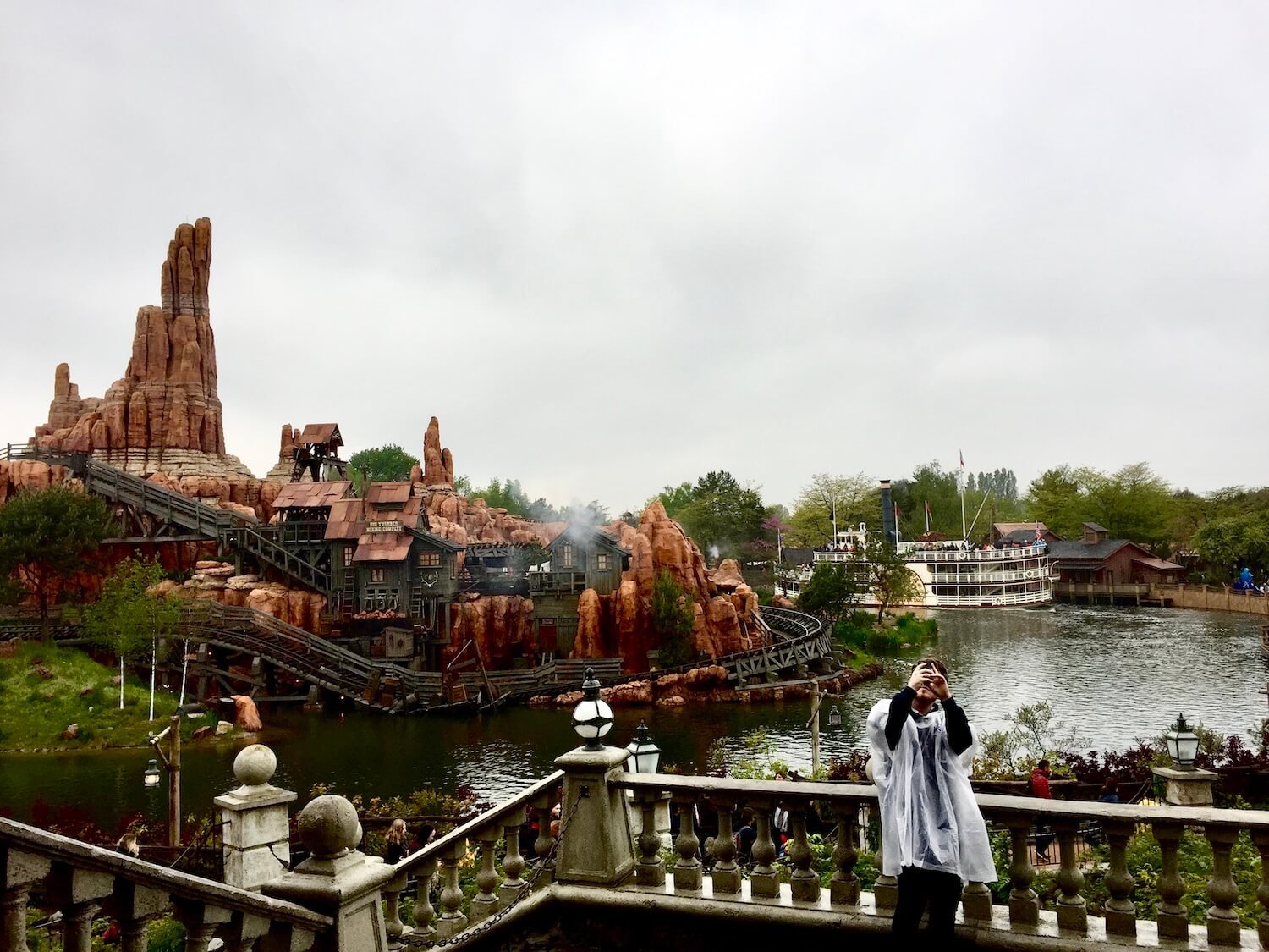 Damon Outside Phantom Manor, Disneyland Paris