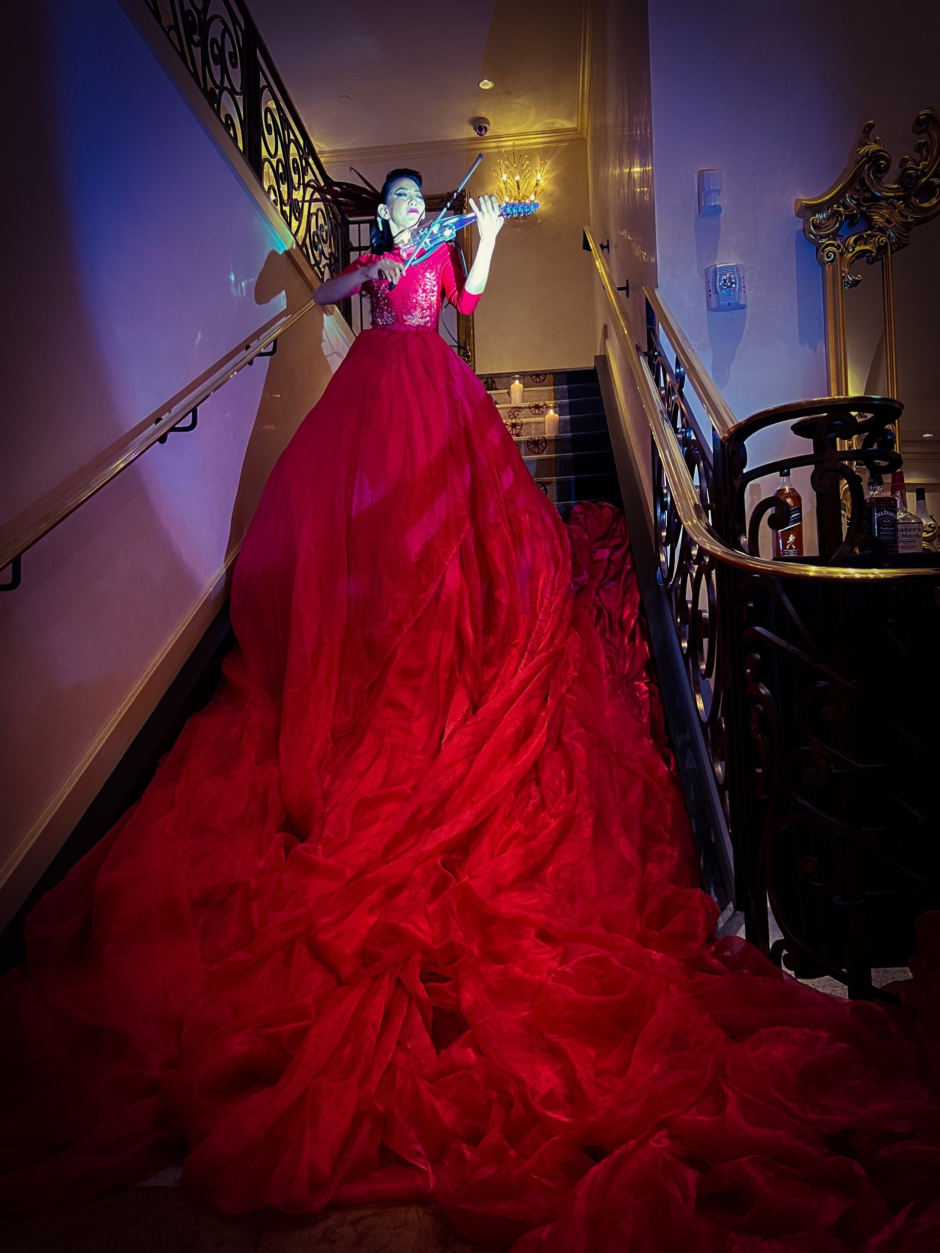 Scarlet Red Tower Gown