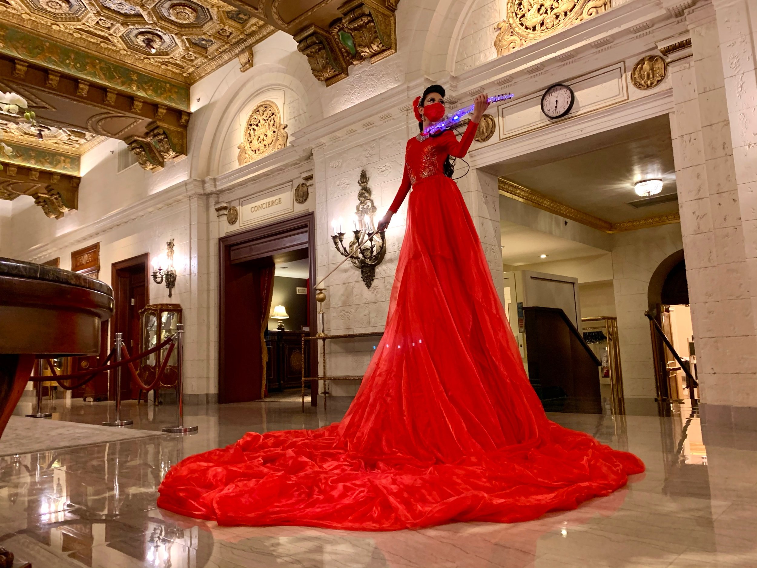 Scarlet Tower Gown