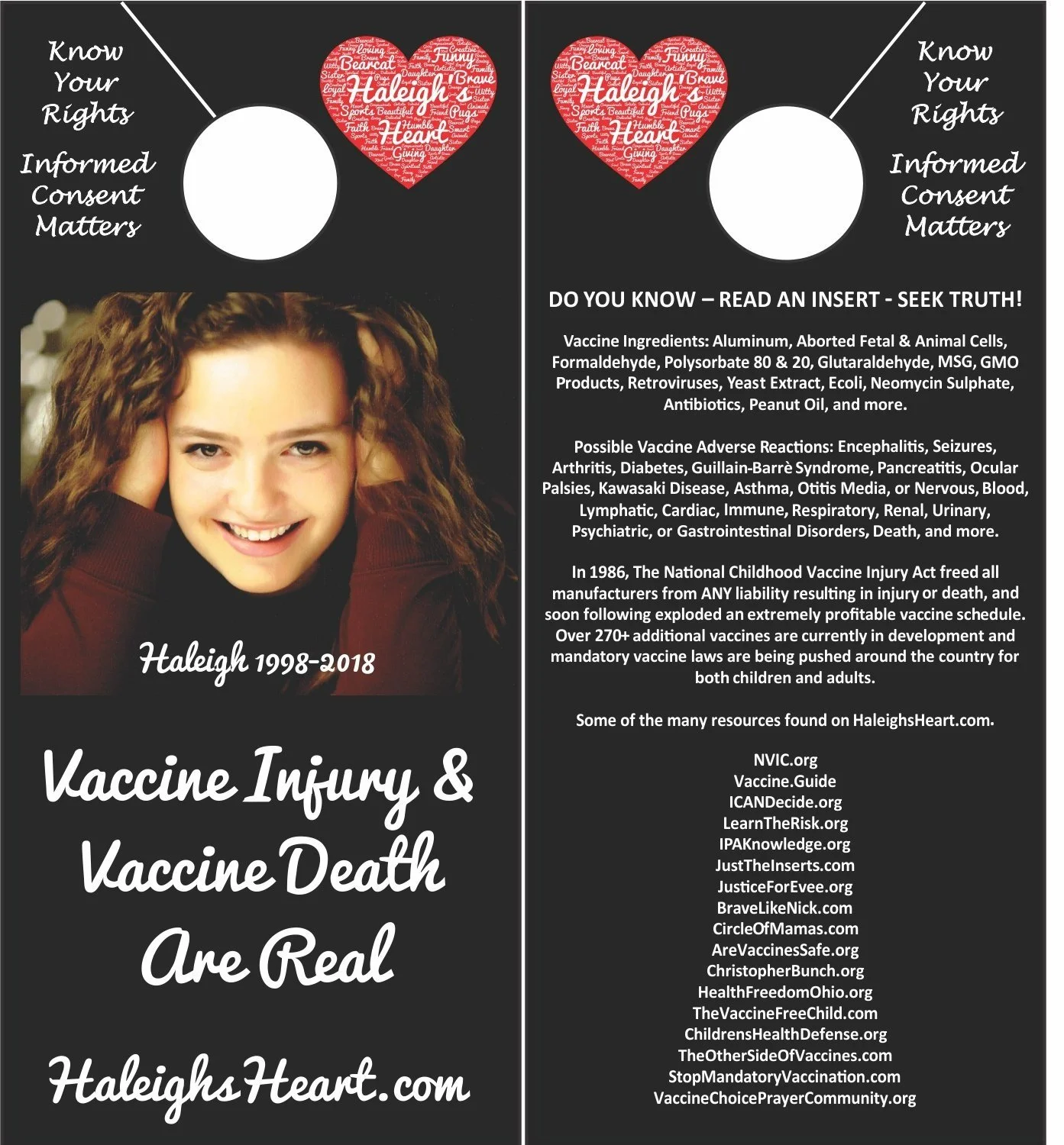 Haleigh’s Heart Door Knocker