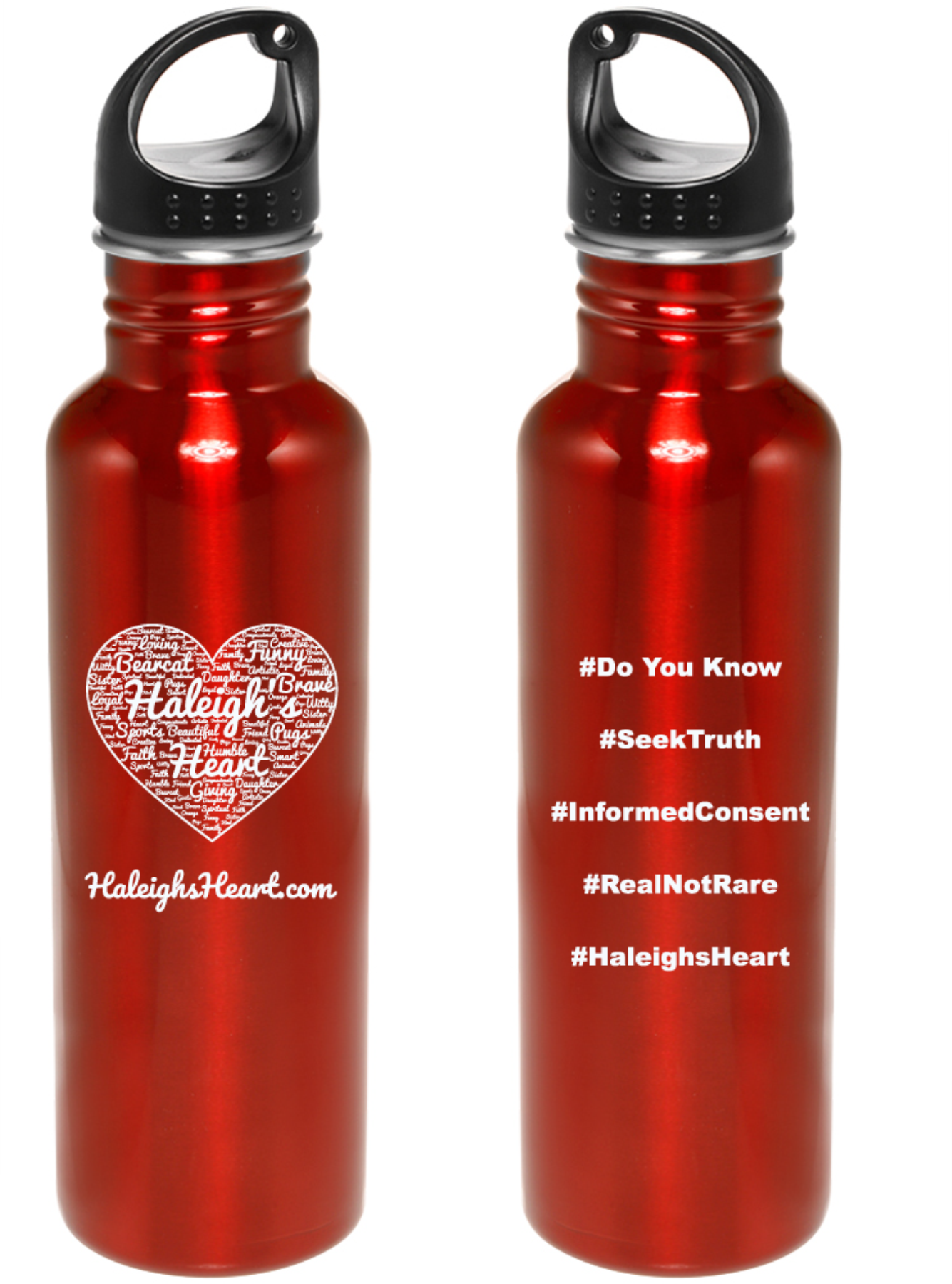 Haleigh's Heart Sports Bottle