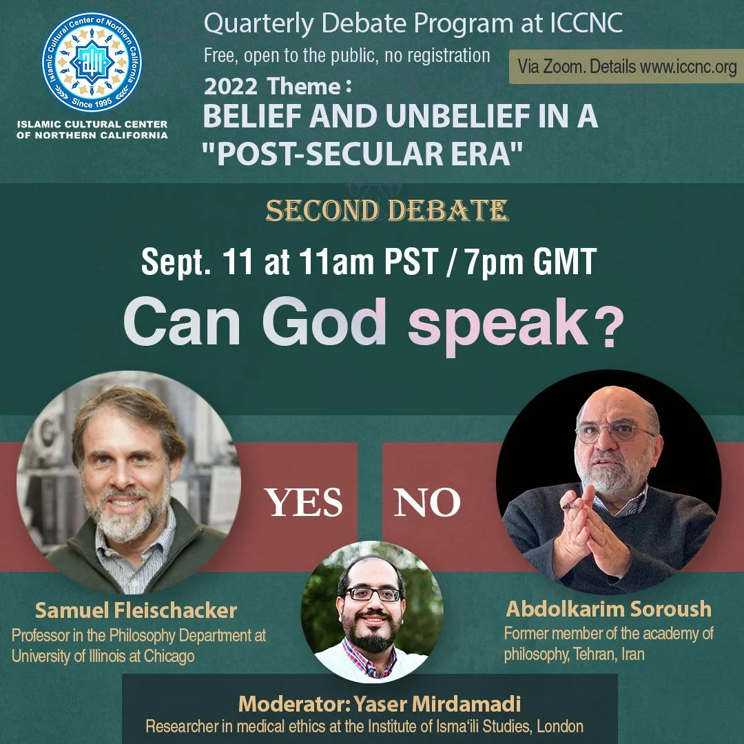 Second Quarterly Debate on Belief and Unbelief: "Can God Speak?"
