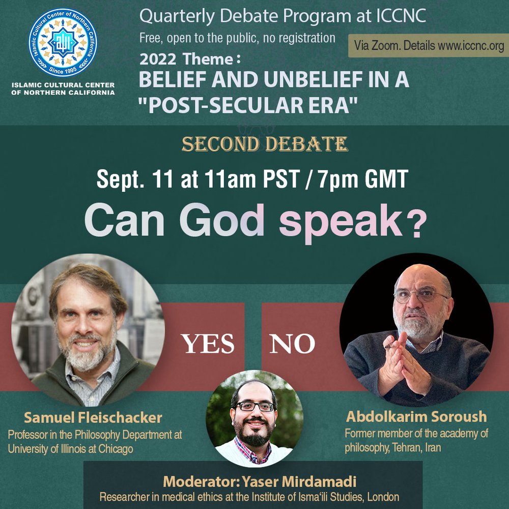 Second Quarterly Debate on Belief and Unbelief: “Can God Speak?”