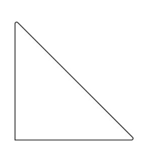 Triangle 33 x 17