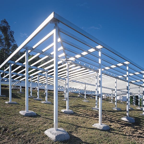 InfraBuild (One Steel), DuraGal Flooring System™   Steel subfloor system utilising  DuragalPlus ® tubular sections and fully galvanised fittings. DuraGal Flooring System™ is assembled on site and requires no welding. Simple screwed connections make construction fast and easy.