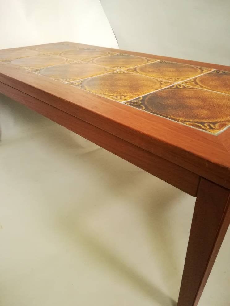 50s Moluna Mobler Danish Teak Coffee Table Mid Century Tiled Top Solid Wood Vintage Home Decor Vintology Uk - Danish Coffee Table With Tiles 50s Moluna Mobler Danish Teak Coffee Table Mid Century Tiled Top Solid Wood Vintage Home Decor Vintology Uk - Danish Coffee Table With Tiles
