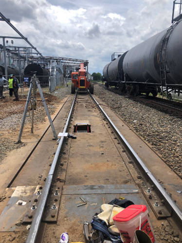 Conventional pit style – 70’ full length long rail scale