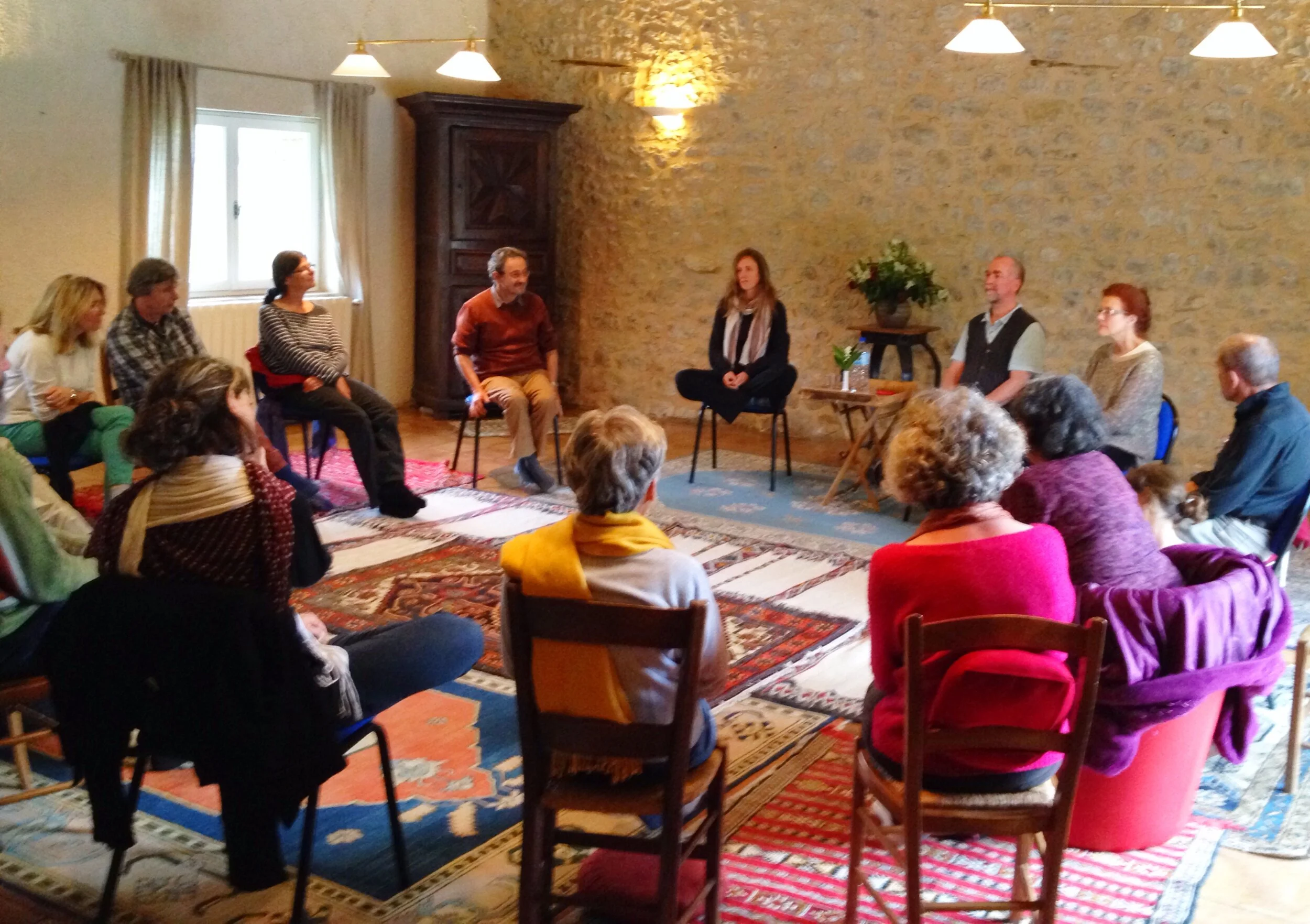 2015 weekend workshop at La Source Bleue, historic B&B/retreat center in southern France