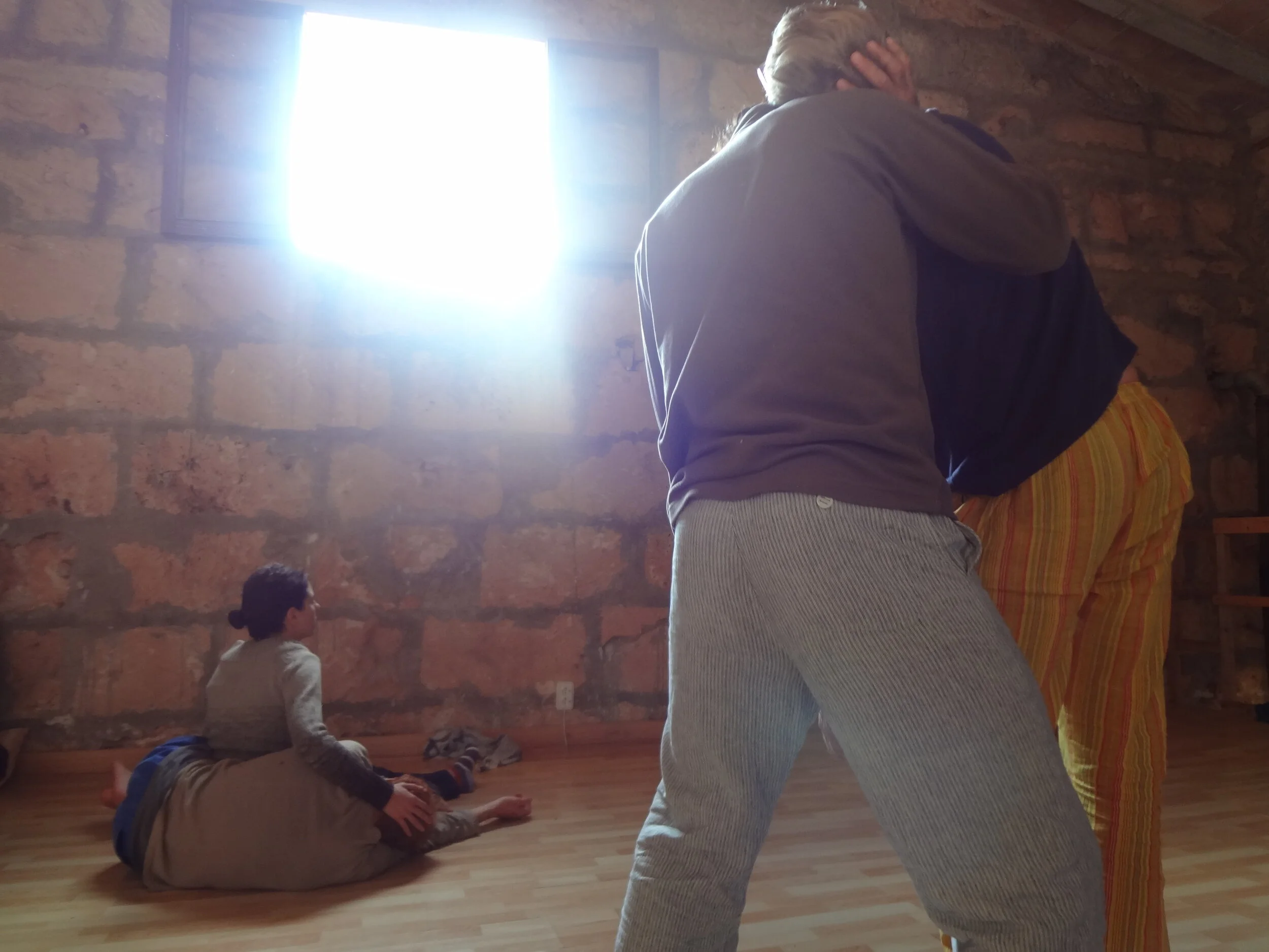 Relationally-focused Authentic Movement workshop in Mallorca, Spain, co-facilitated with Joe Stoller