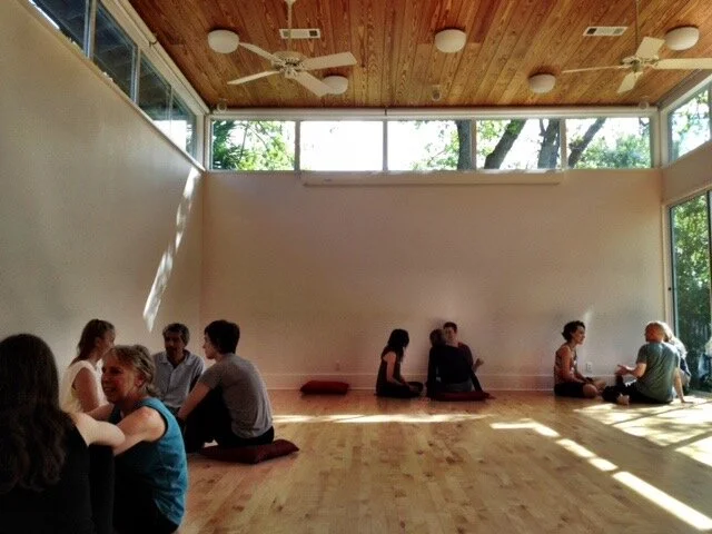 Speaking practice at an Authentic Movement workshop facilitated in Austin, Texas