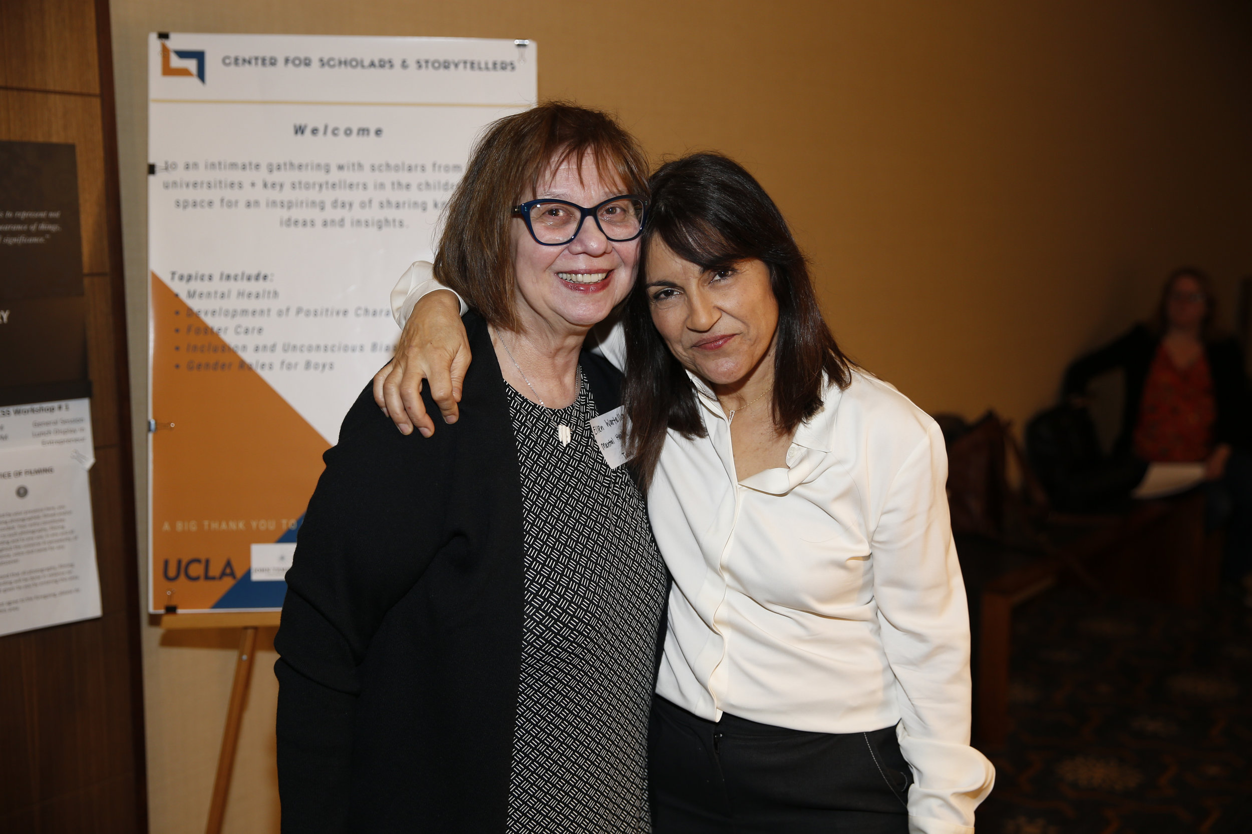 Chair and Professor of Communication Ellen Wartella, Ph.D. (left) Founder and Executive Director of CSS Yalda T. Uhls (right)