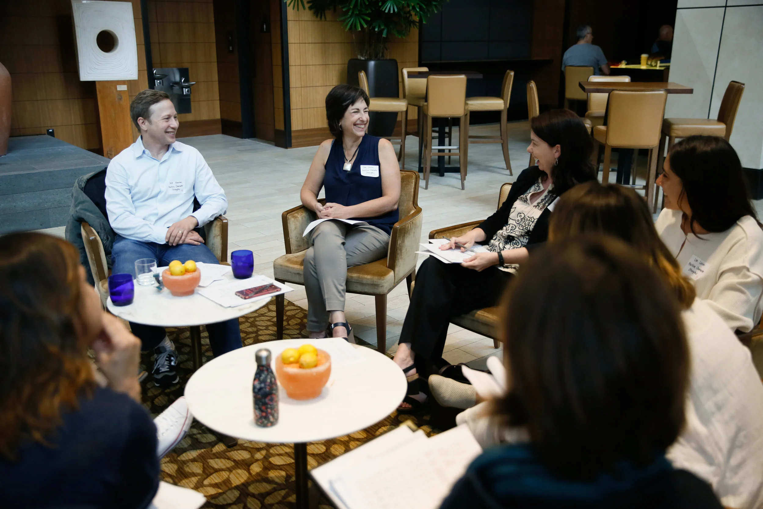 Scholars & storytellers discussing developing positive character strengths in youth entertainment.