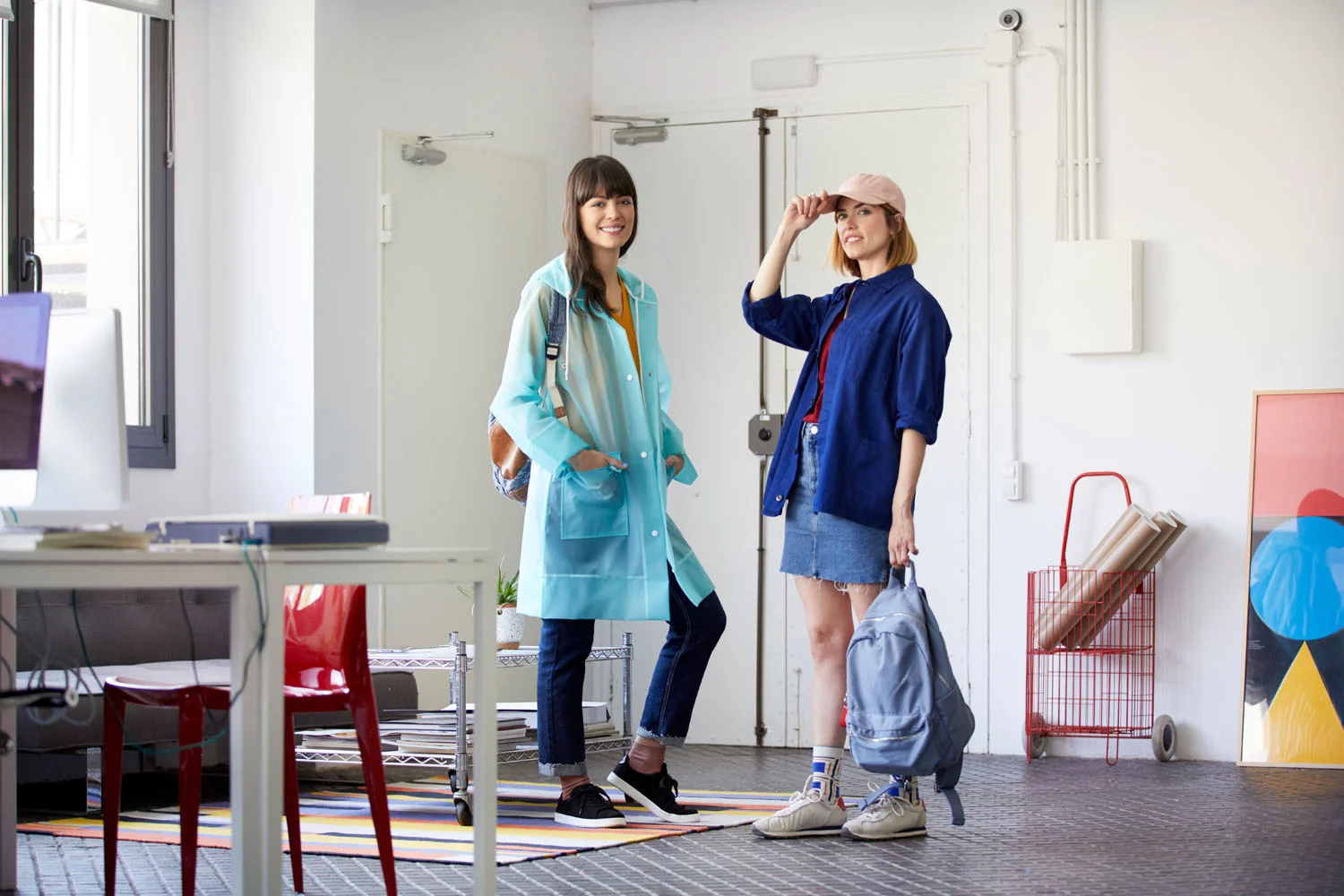 Portrait of Design Partners Standing in the Studio Hall