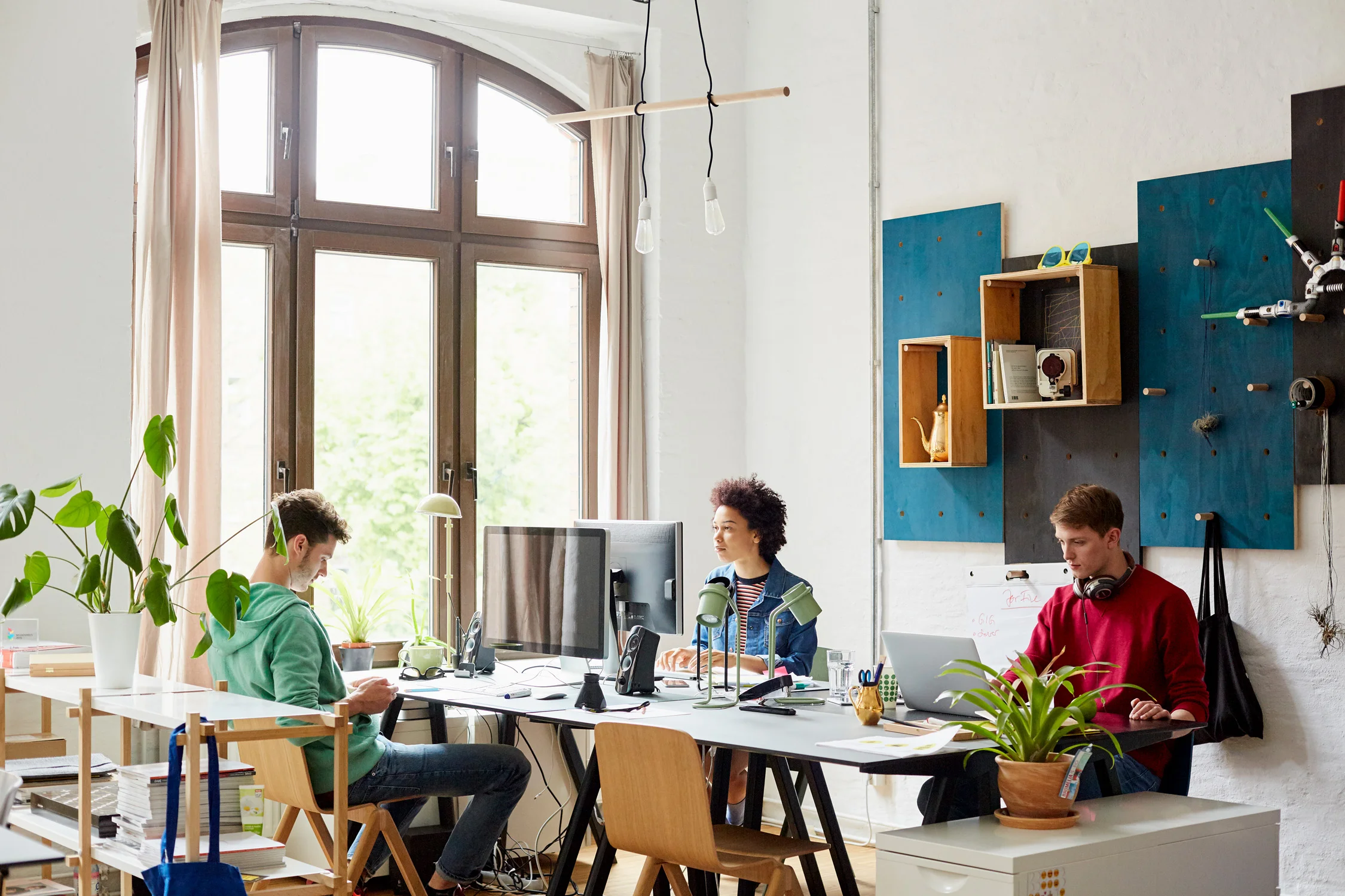 Portrait of Partners Working Together in Office