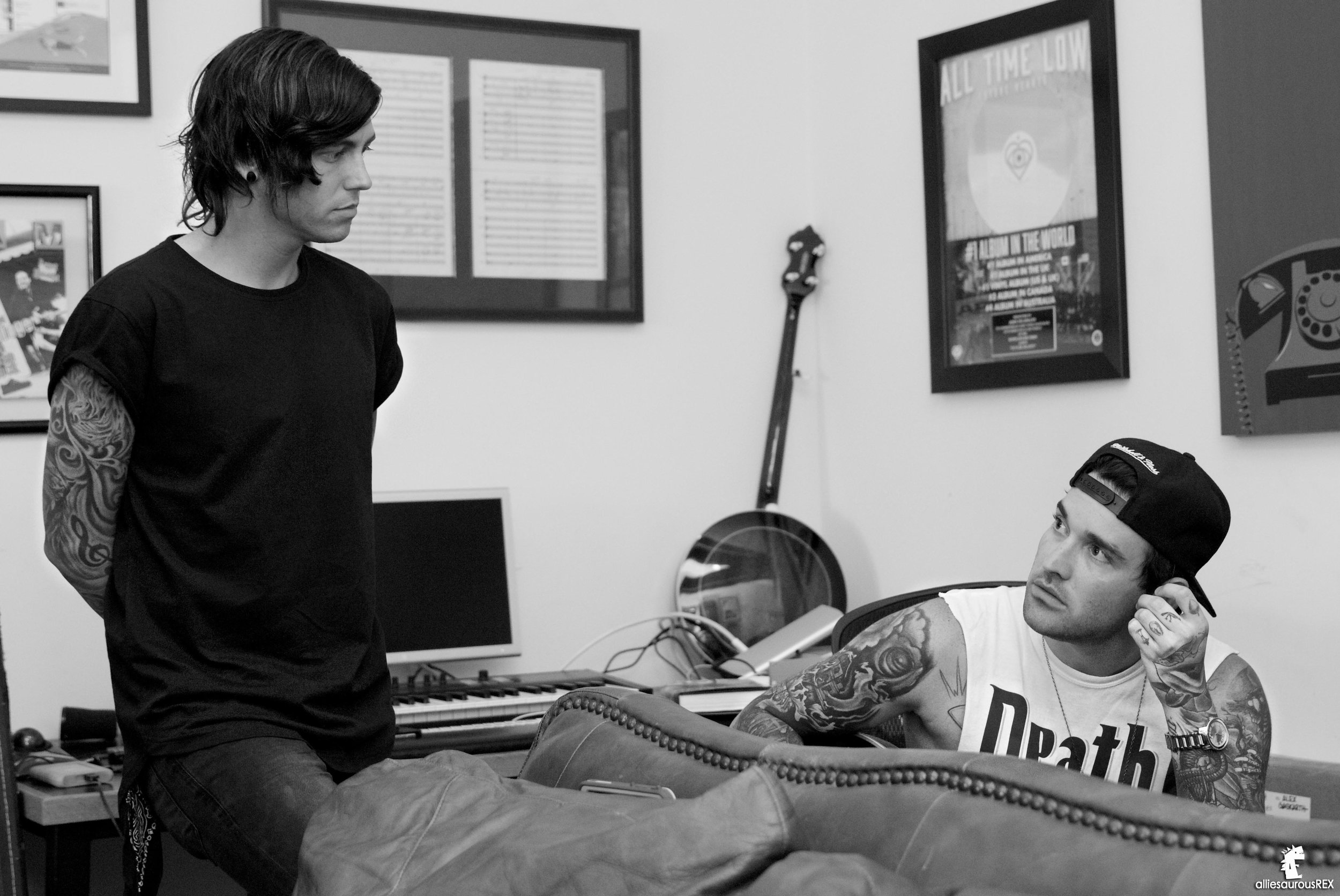  Kellin Quinn and Jack Fowler of Sleeping With Sirens at Foxy Studios 