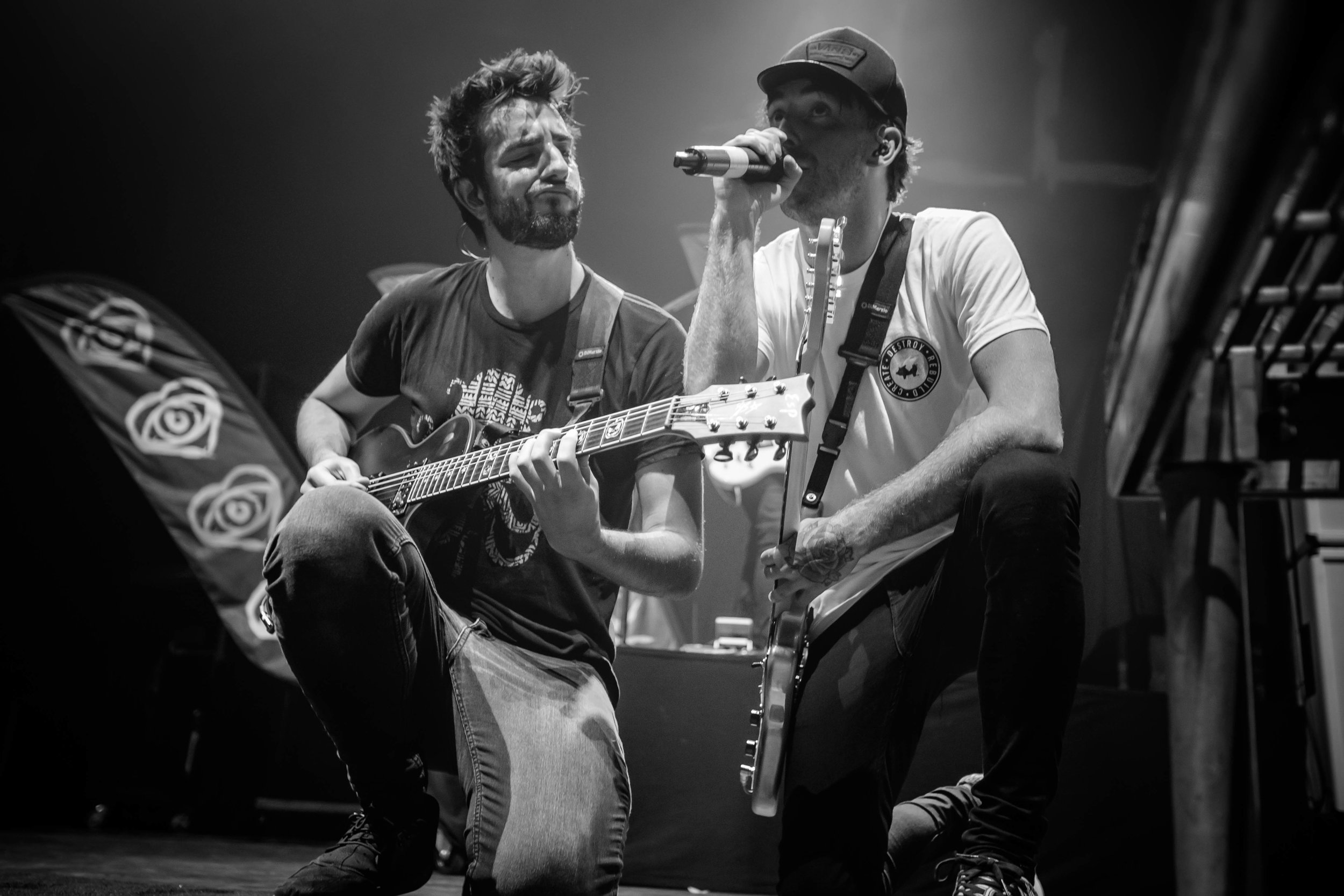 Jack Barakat and Alex Gaskarth of All Time Low at The Forum 