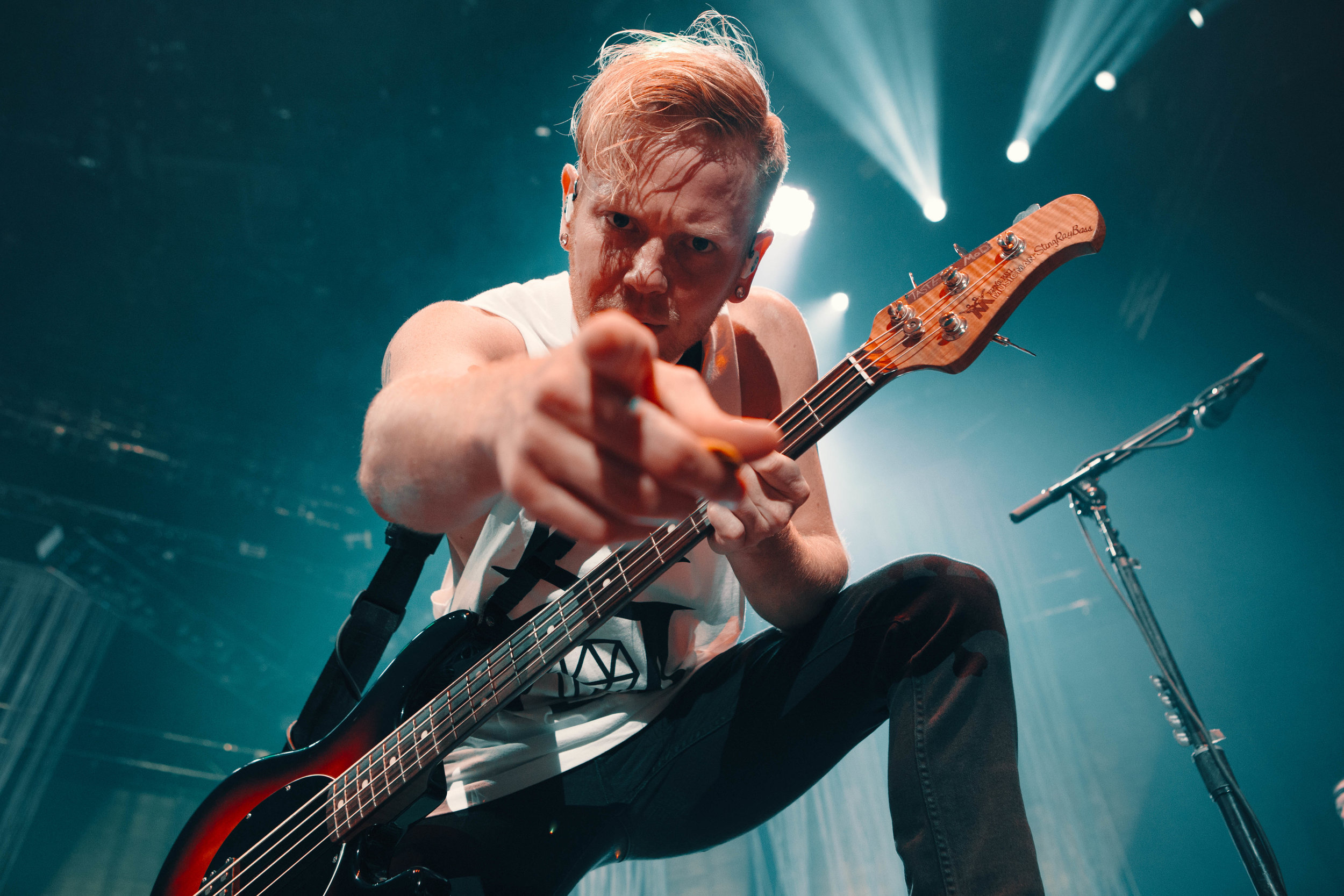  Joshua Woodward of A Day To Remember at The Forum 